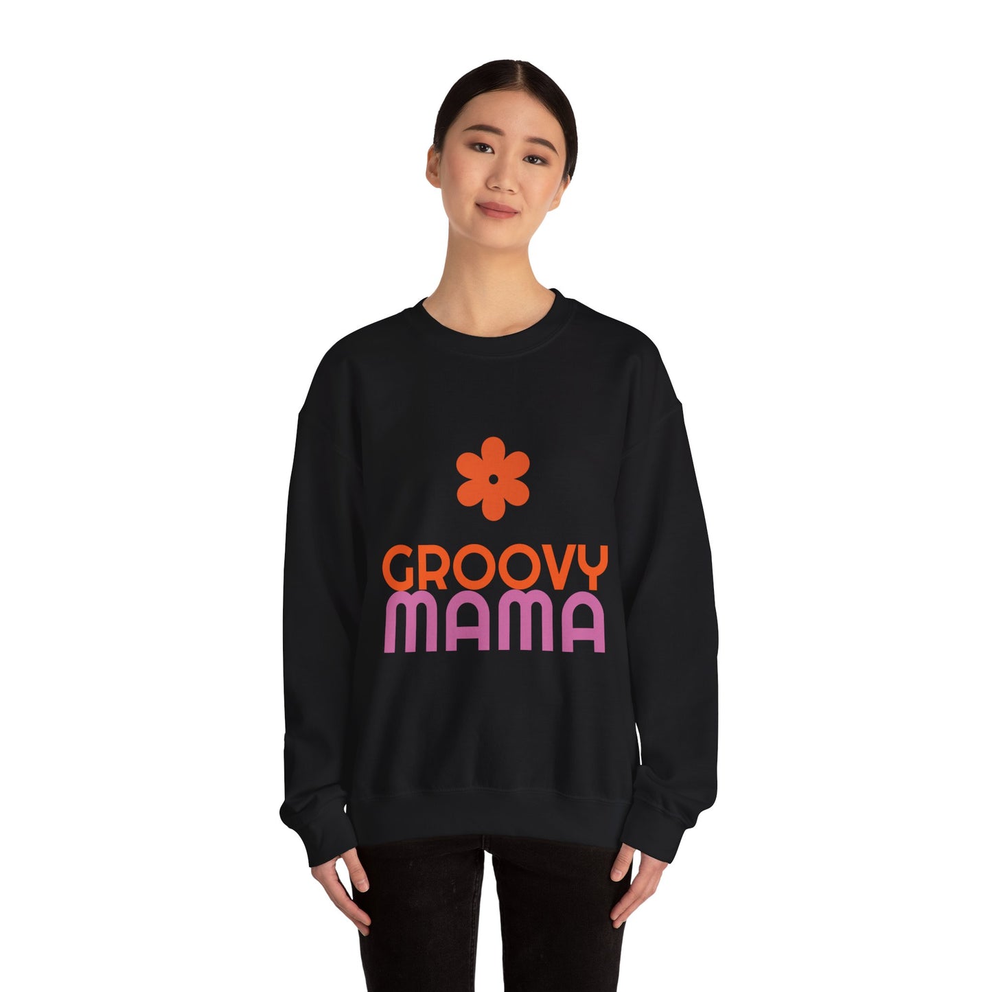 Groovy Mama Crewneck Sweatshirt - Unisex Heavy Blend™