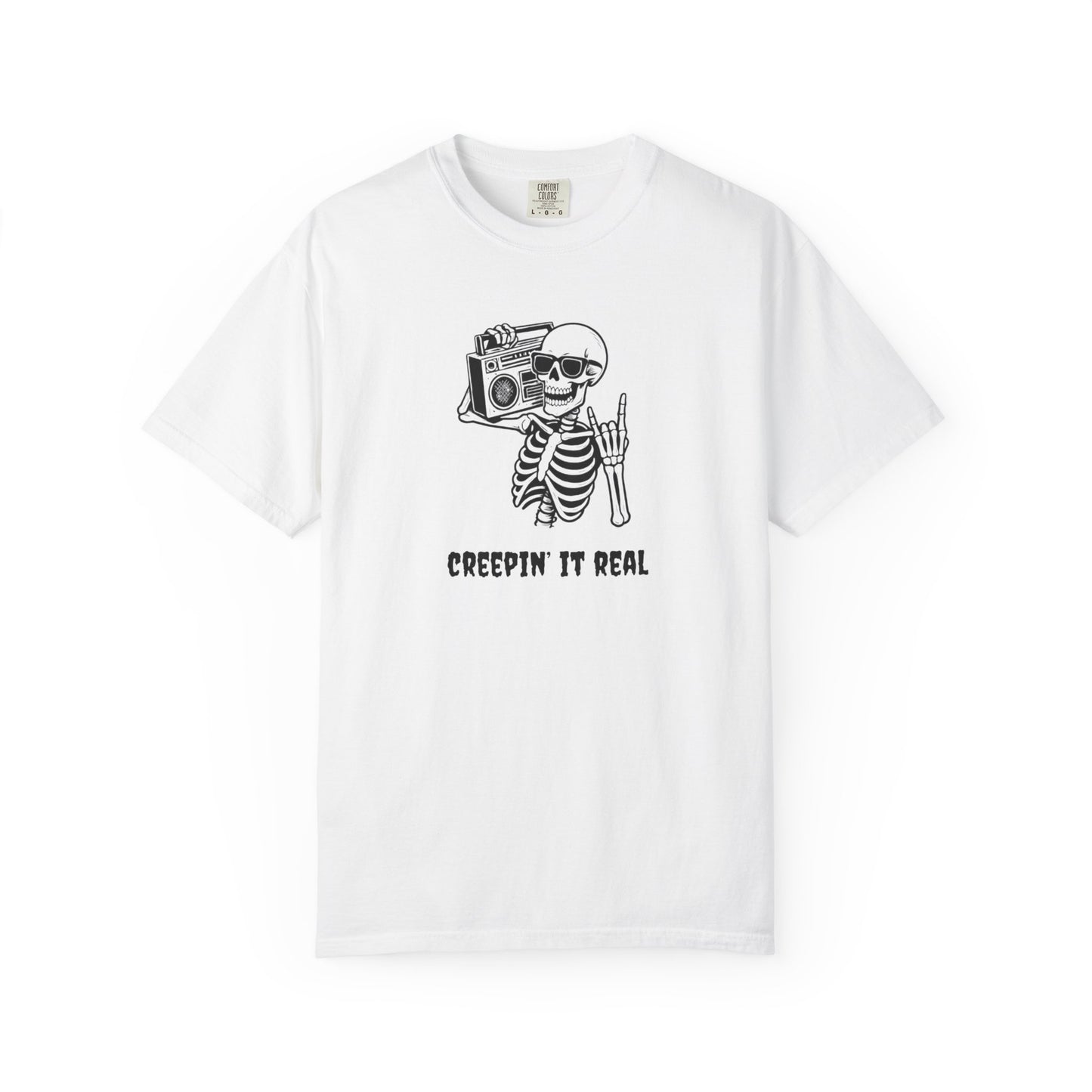 Creepin' It Real T-Shirt, Halloween Tee, Skeleton Shirt, Unisex Graphic Tee, Casual Wear, Gift for Friends