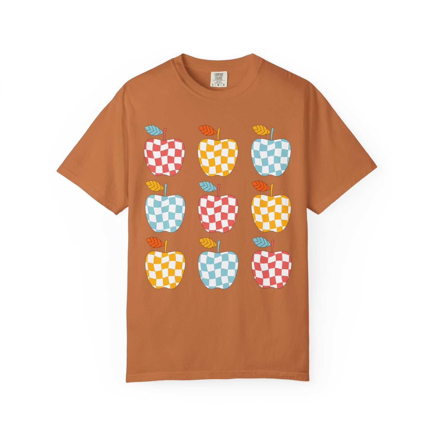 Teacher Funky Colorful Apples T-Shirt