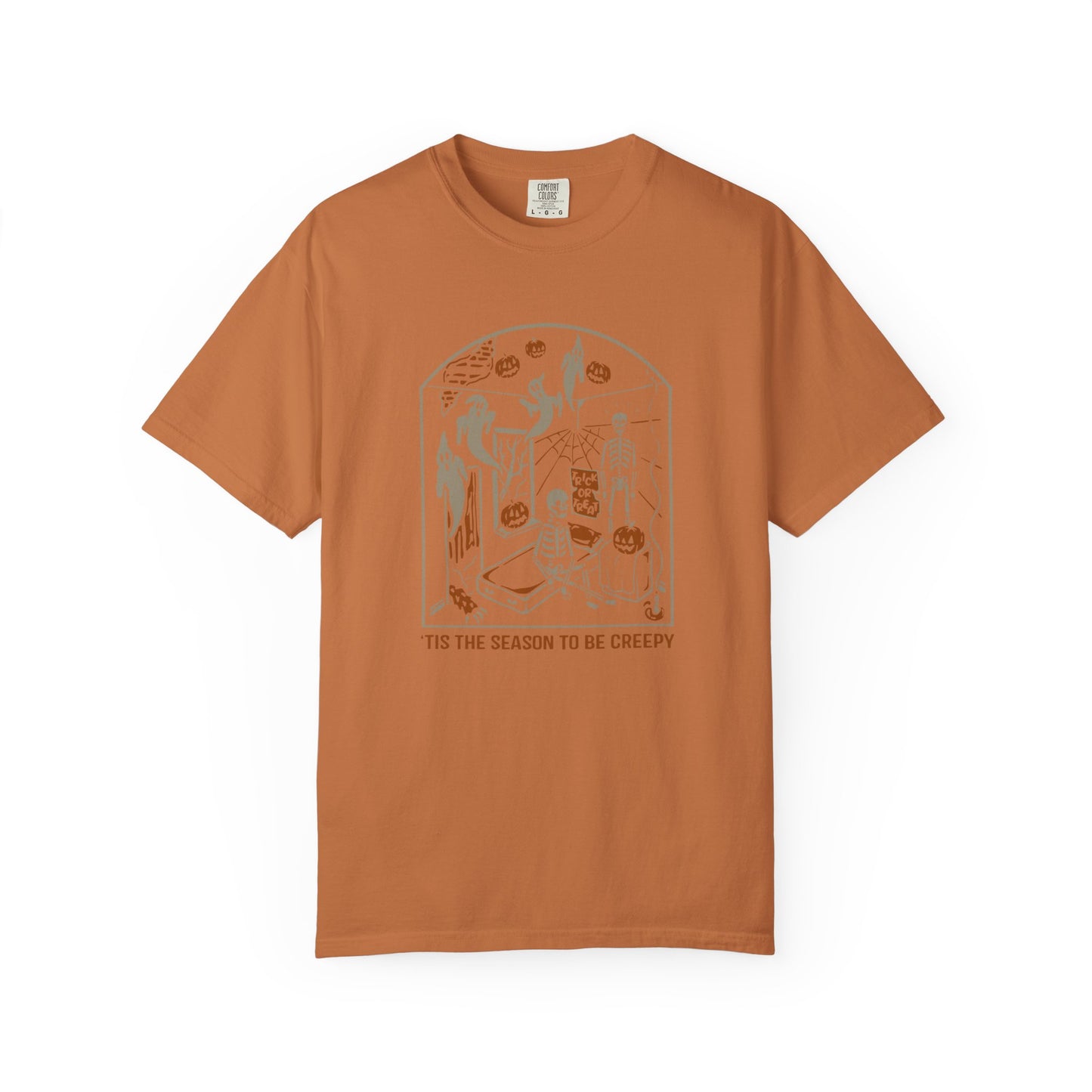 'Tis the Season to be Creepy, Holiday Unisex Tee, Halloween Shirt, Spooky T-Shirt, Casual Wear, Gift for Halloween Lovers