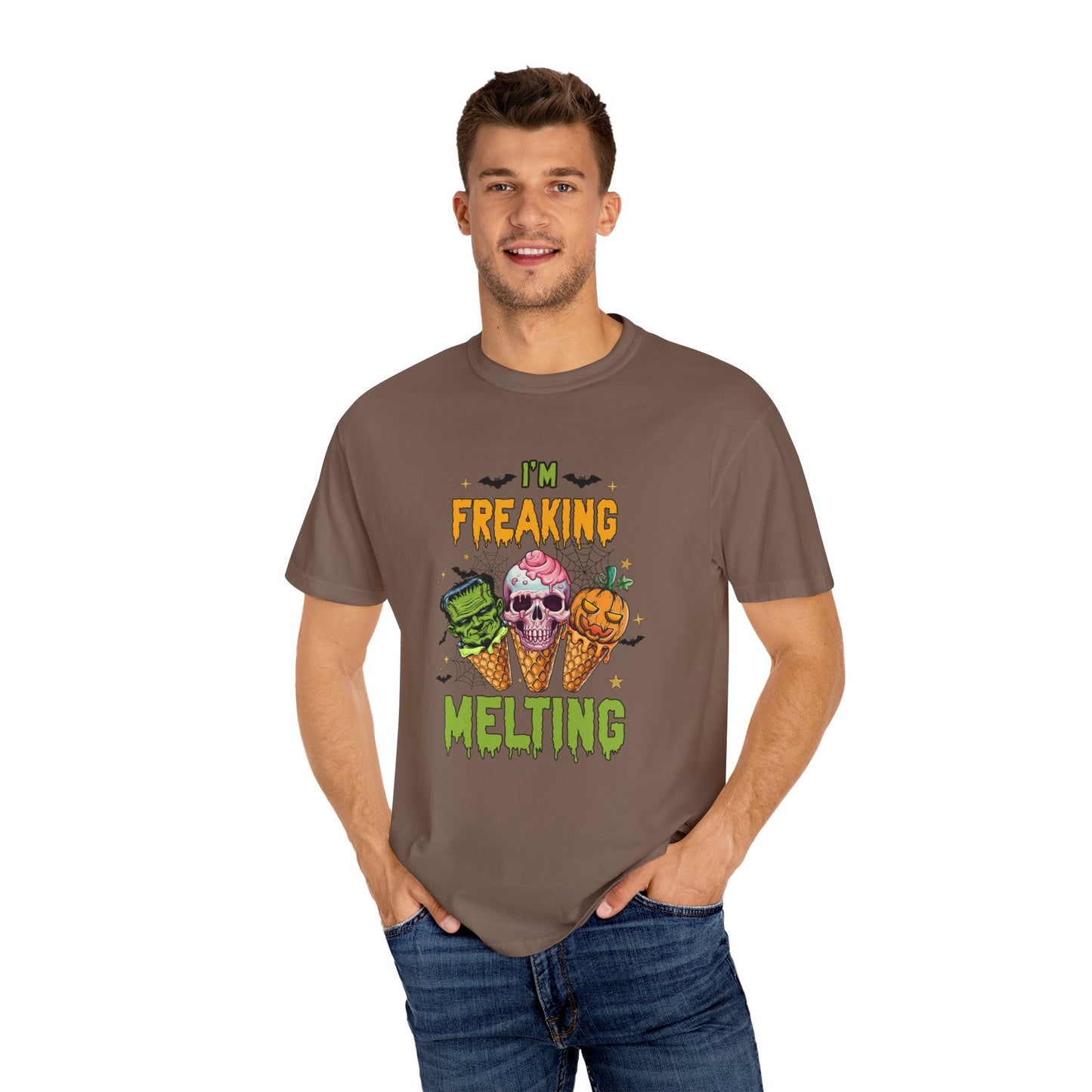 Halloween Ice Cream T-Shirt | I'm Freaking Melting | Fun Graphic Tee, Spooky Apparel, Unisex Shirt, Fall Fashion, Trick-or-Treat Shirt, Party Outfit