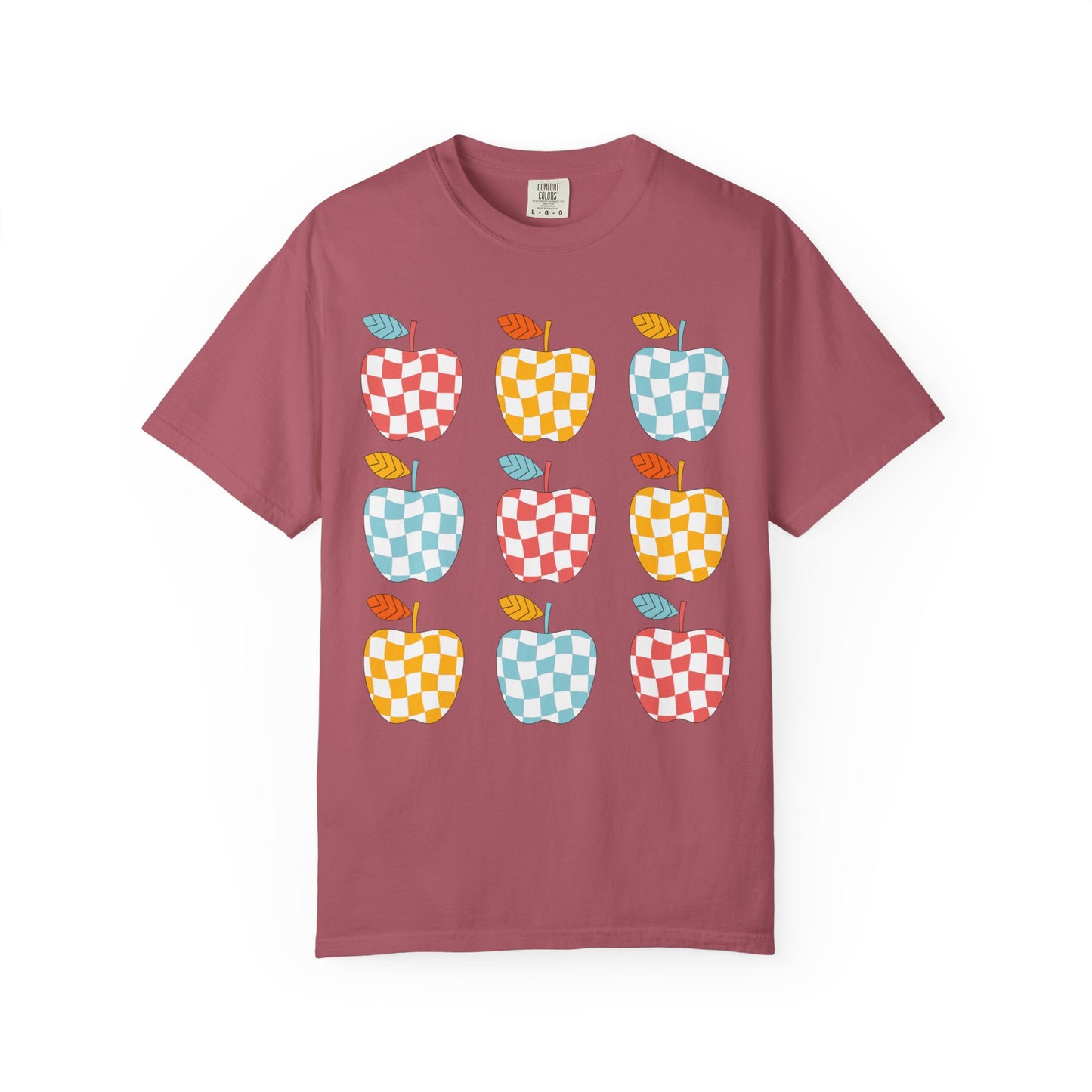 Teacher Funky Colorful Apples T-Shirt