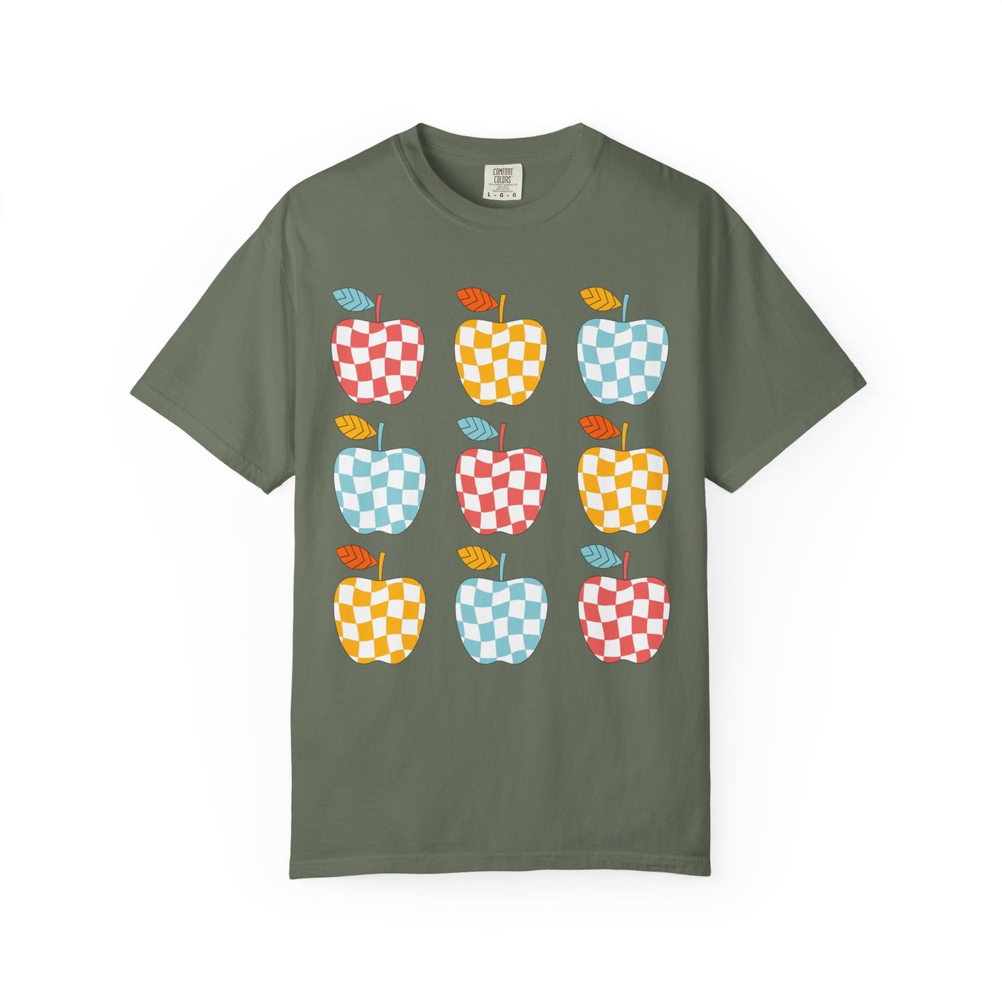 Teacher Funky Colorful Apples T-Shirt