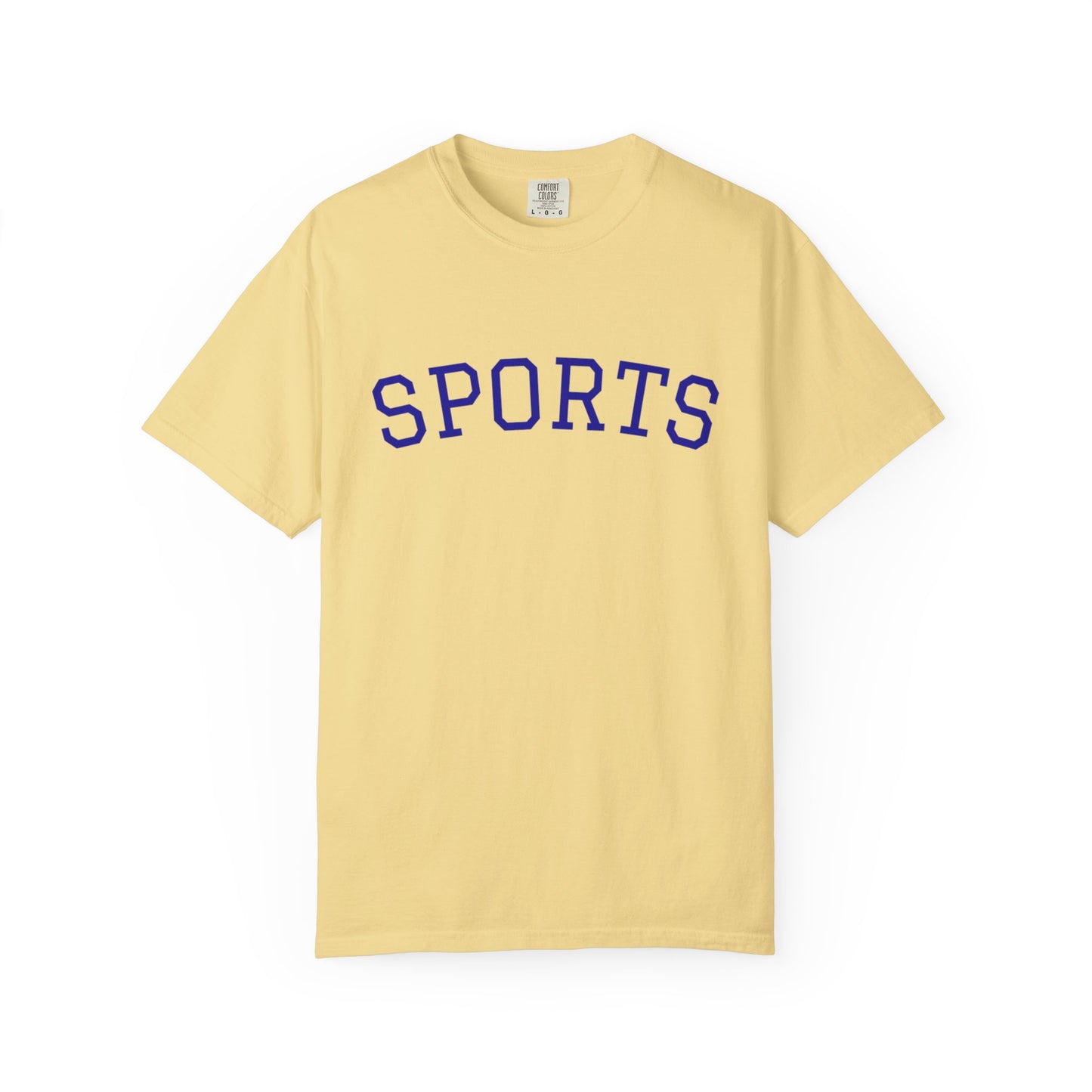 Sports Unisex Garment-Dyed T-shirt, Casual Wear, Workout Top, Gift for Sports Lovers, Athletic Apparel, Summer Tee