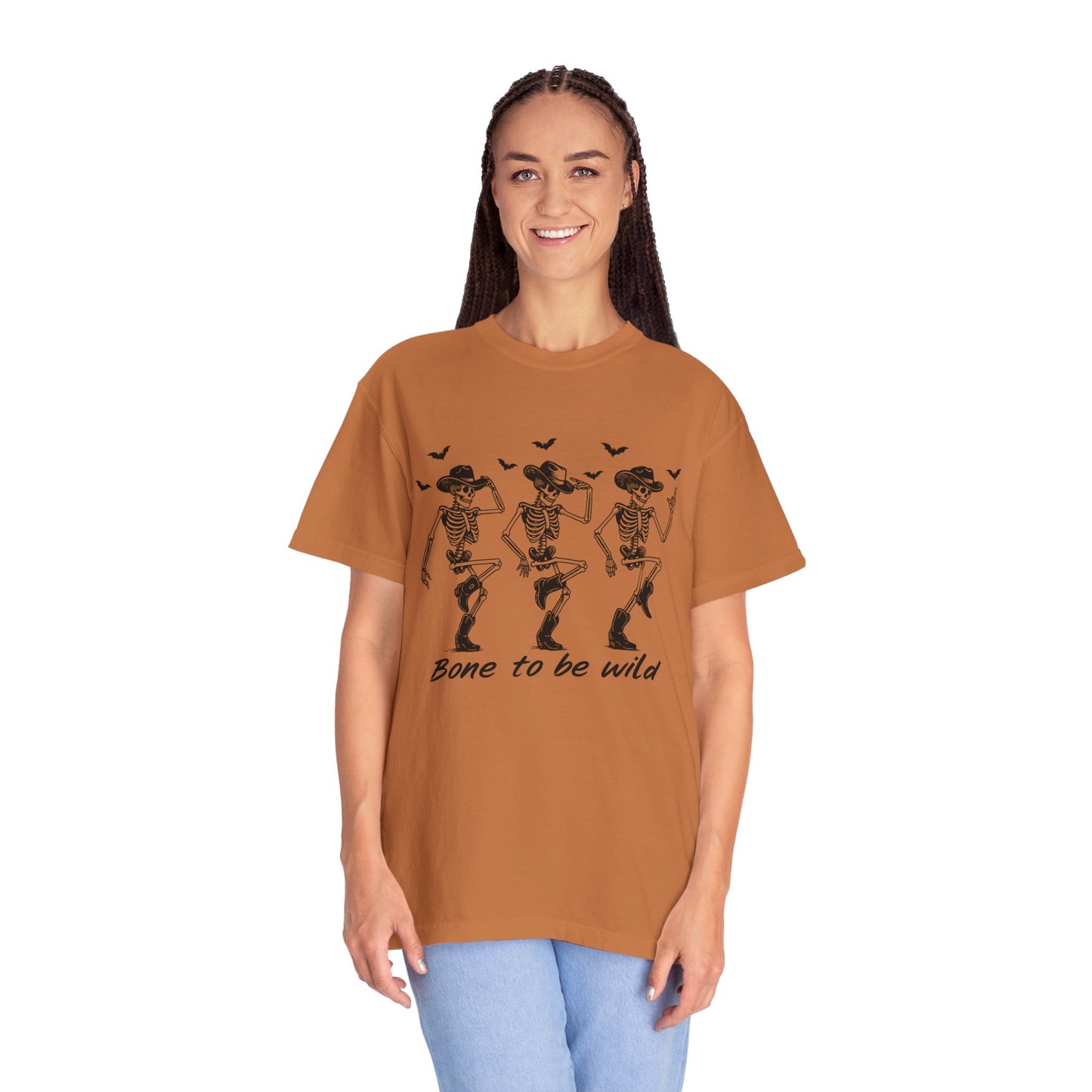 Bone to Be Wild Skeleton T-Shirt, Unisex Halloween Tee, Fun Graphic Shirt, Festive Casual Wear, Gift for Party Lovers