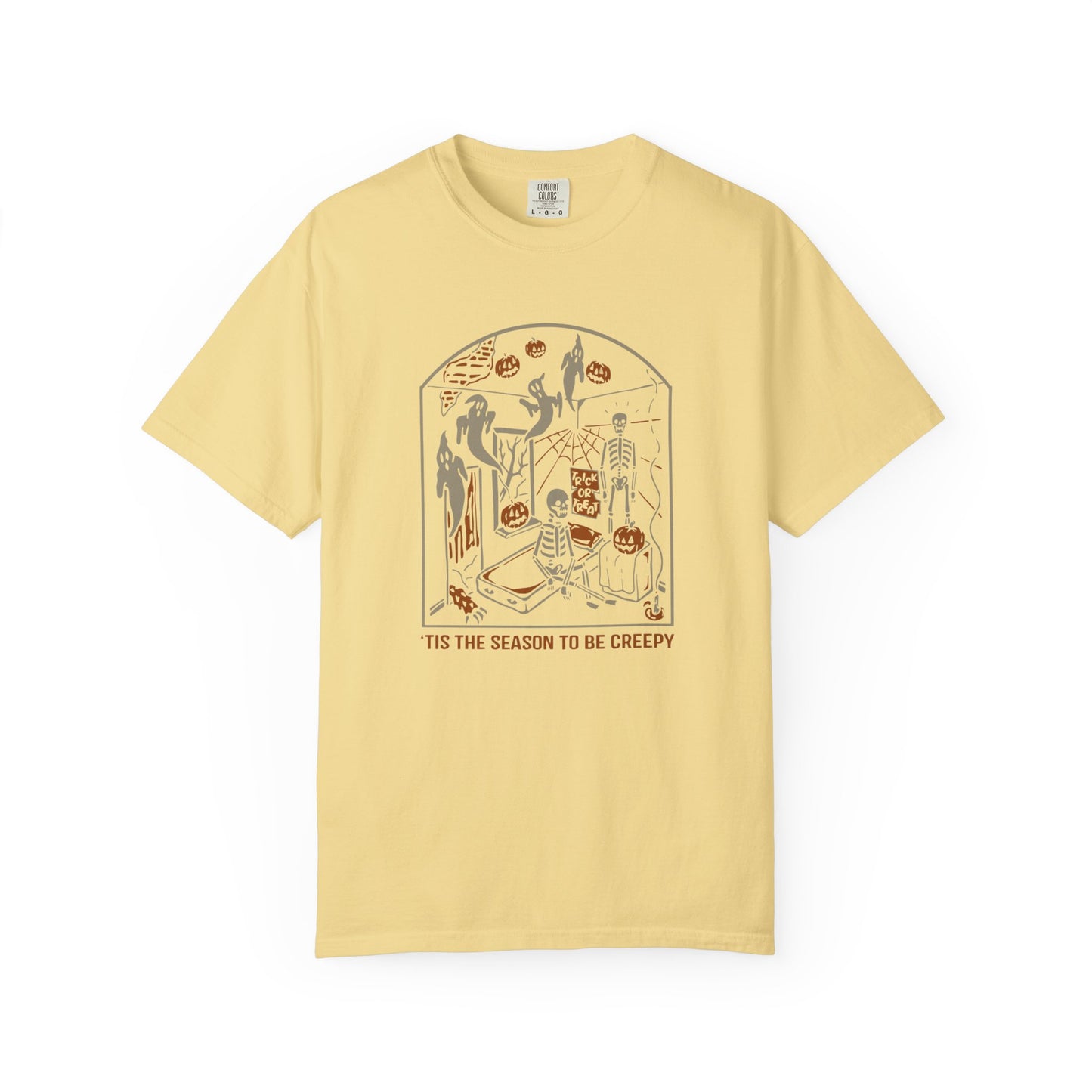 'Tis the Season to be Creepy, Holiday Unisex Tee, Halloween Shirt, Spooky T-Shirt, Casual Wear, Gift for Halloween Lovers