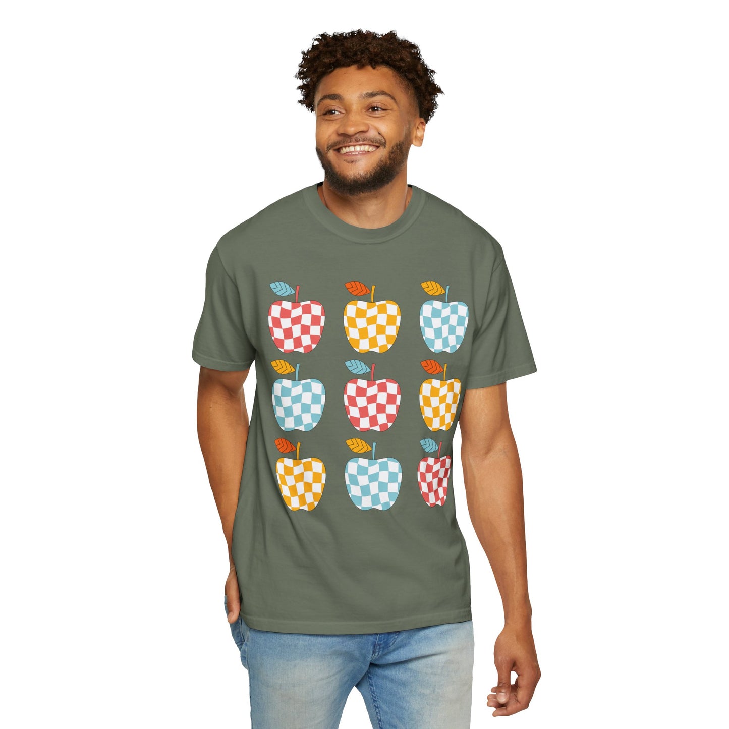Teacher Funky Colorful Apples T-Shirt