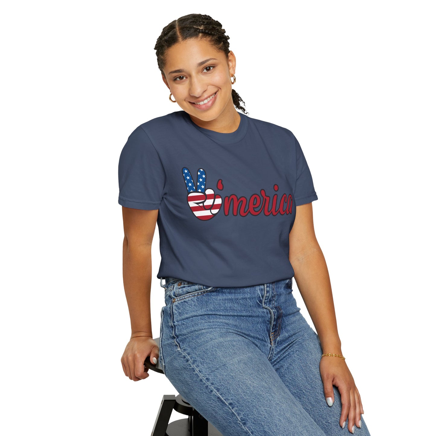 America Peace Unisex Tee - Patriotic Graphic T-Shirt