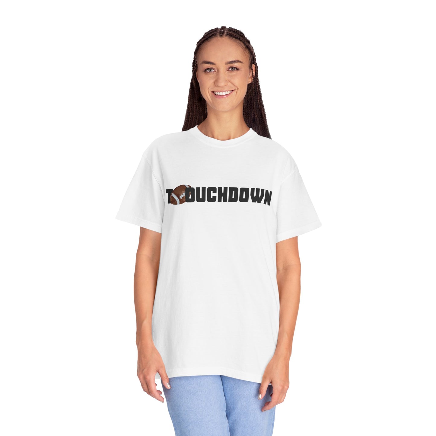 Touchdown Unisex Garment-Dyed T-shirt - Perfect for Game Day, Gifts, Sports Events, Casual Wear, and Football Lovers