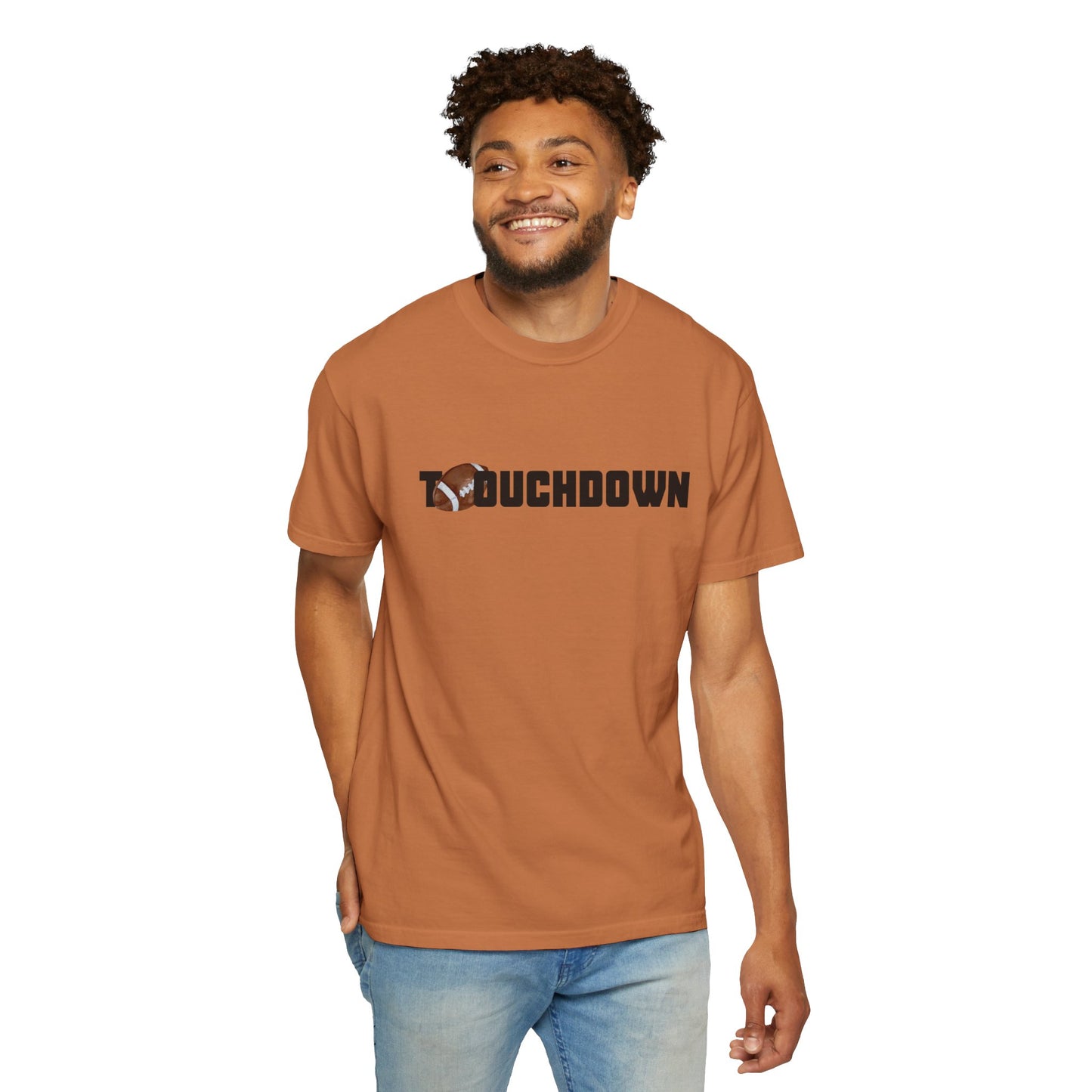 Touchdown Unisex Garment-Dyed T-shirt - Perfect for Game Day, Gifts, Sports Events, Casual Wear, and Football Lovers