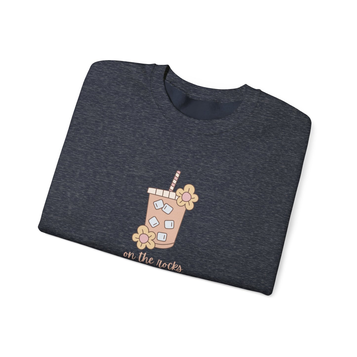 Floral Beverage Crewneck Sweatshirt - Cute Gift for Friends, Casual Wear