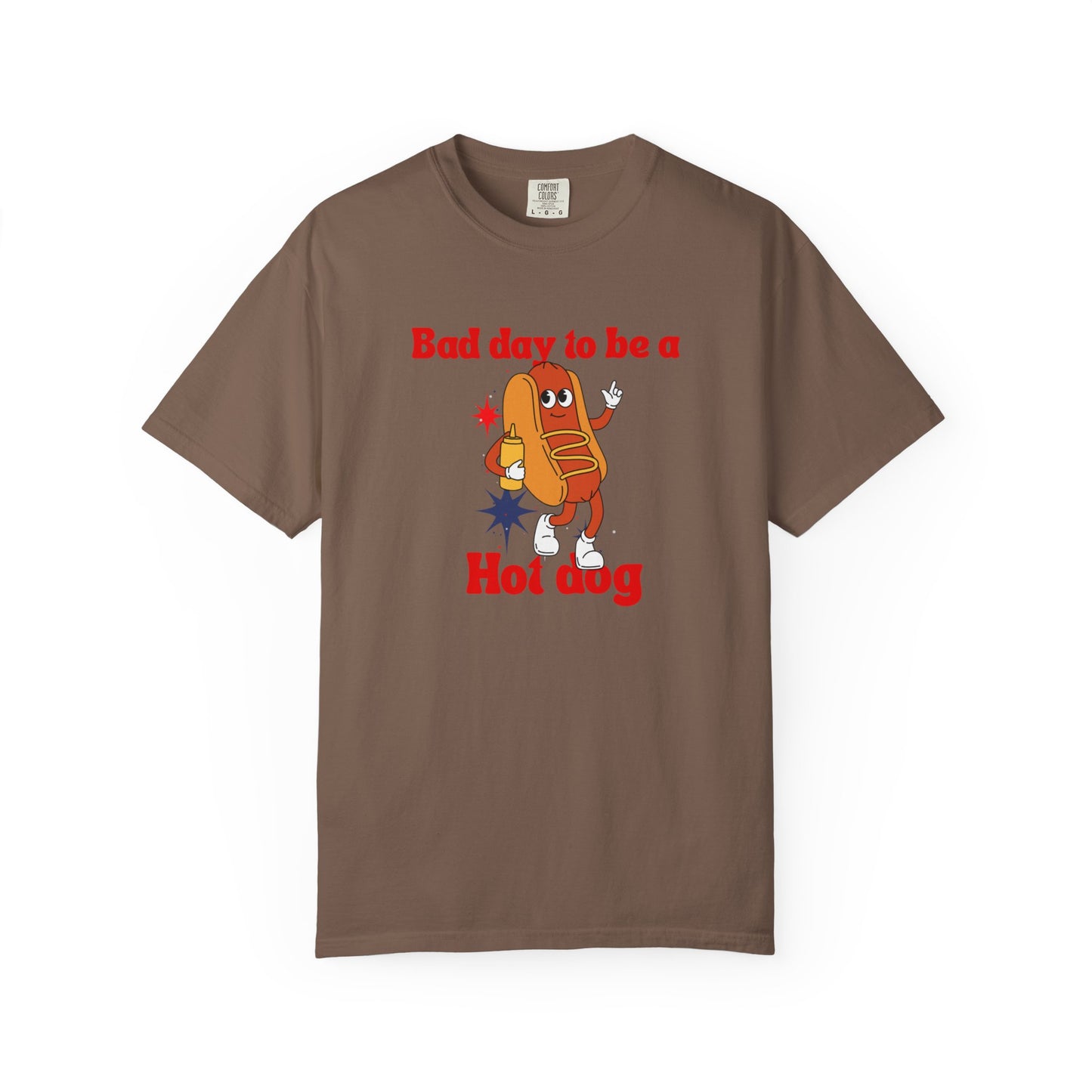 Funny Bad Day to be a Hot Dog Unisex Tee