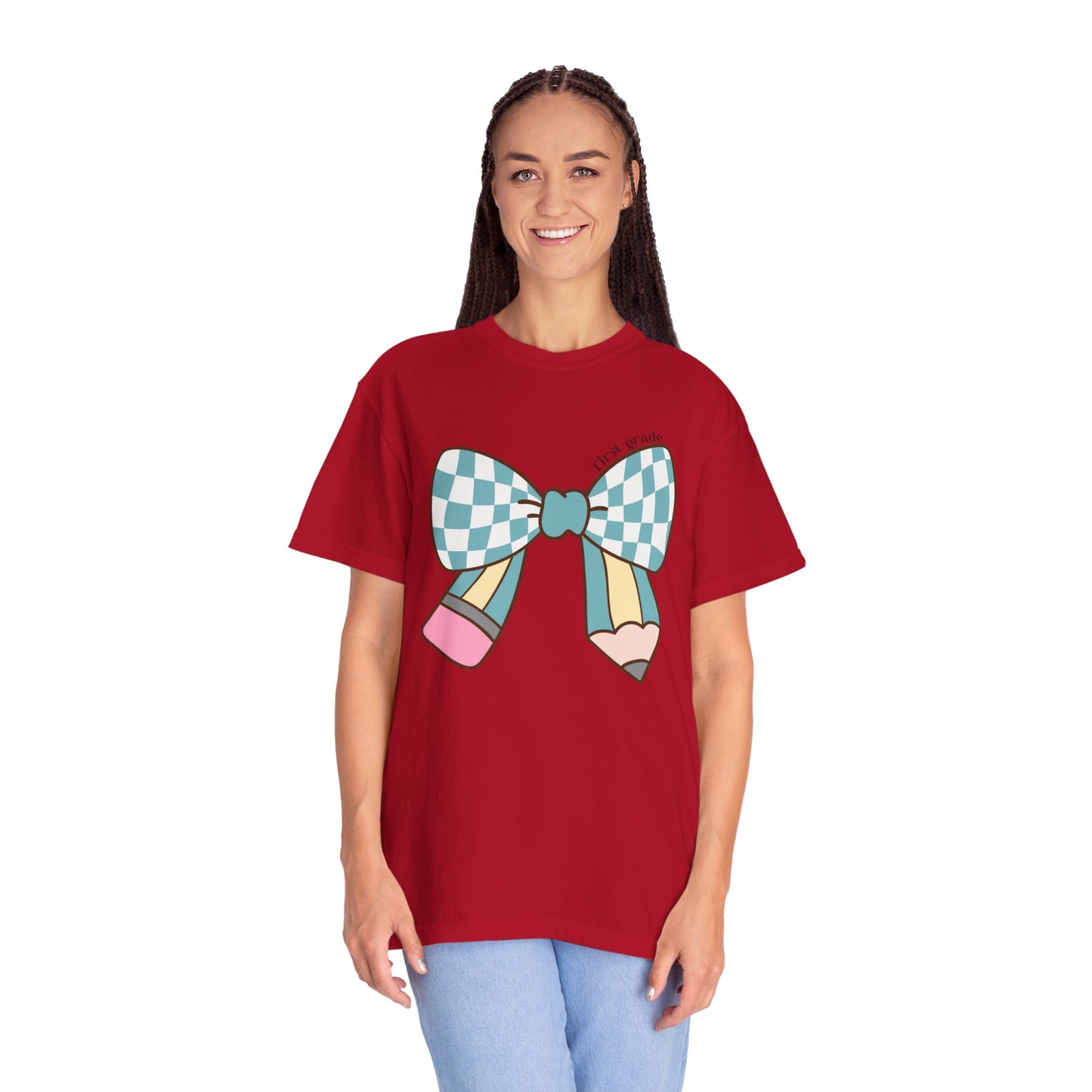 Teacher Graphic T-Shirt - 1st Grade Theme