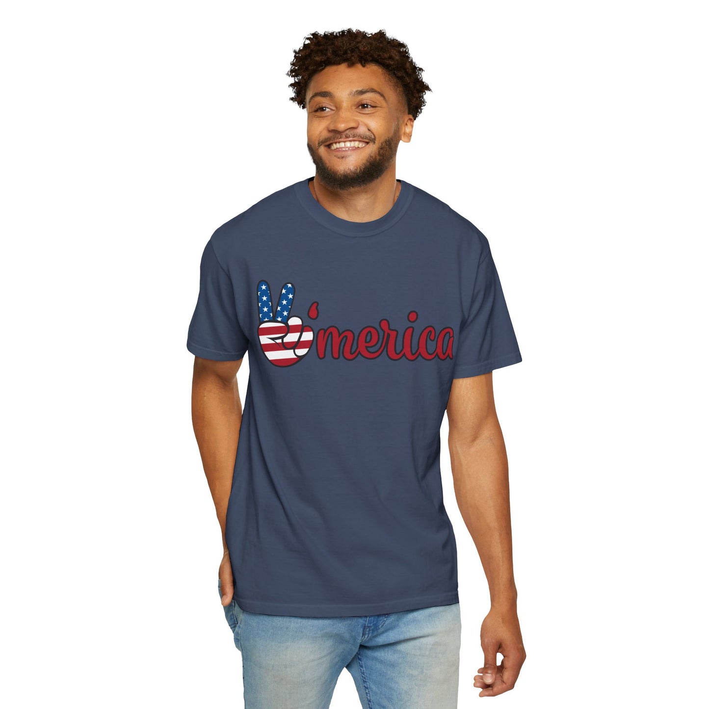 America Peace Unisex Tee - Patriotic Graphic T-Shirt