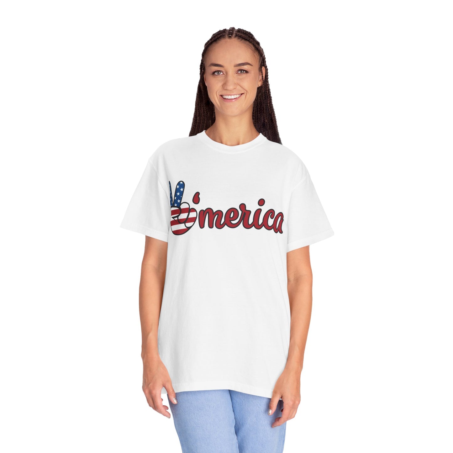 America Peace Unisex Tee - Patriotic Graphic T-Shirt