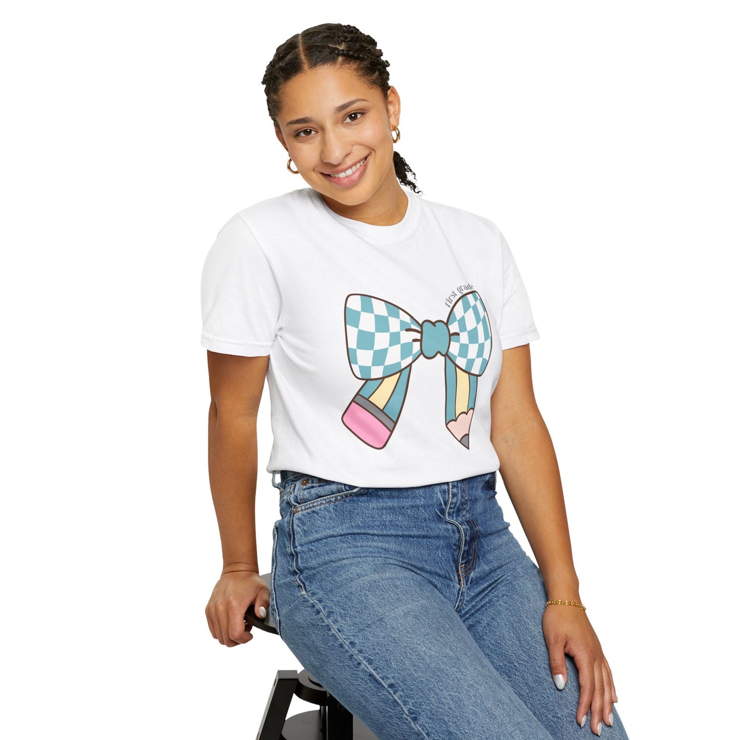 Teacher Graphic T-Shirt - 1st Grade Theme