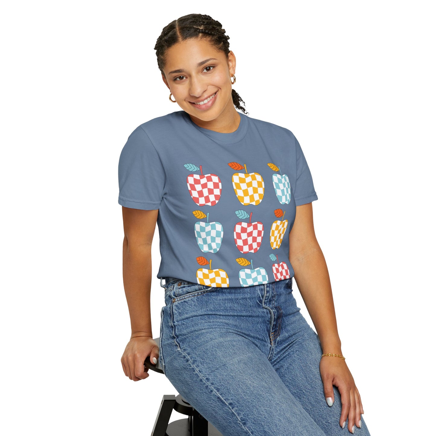 Teacher Funky Colorful Apples T-Shirt