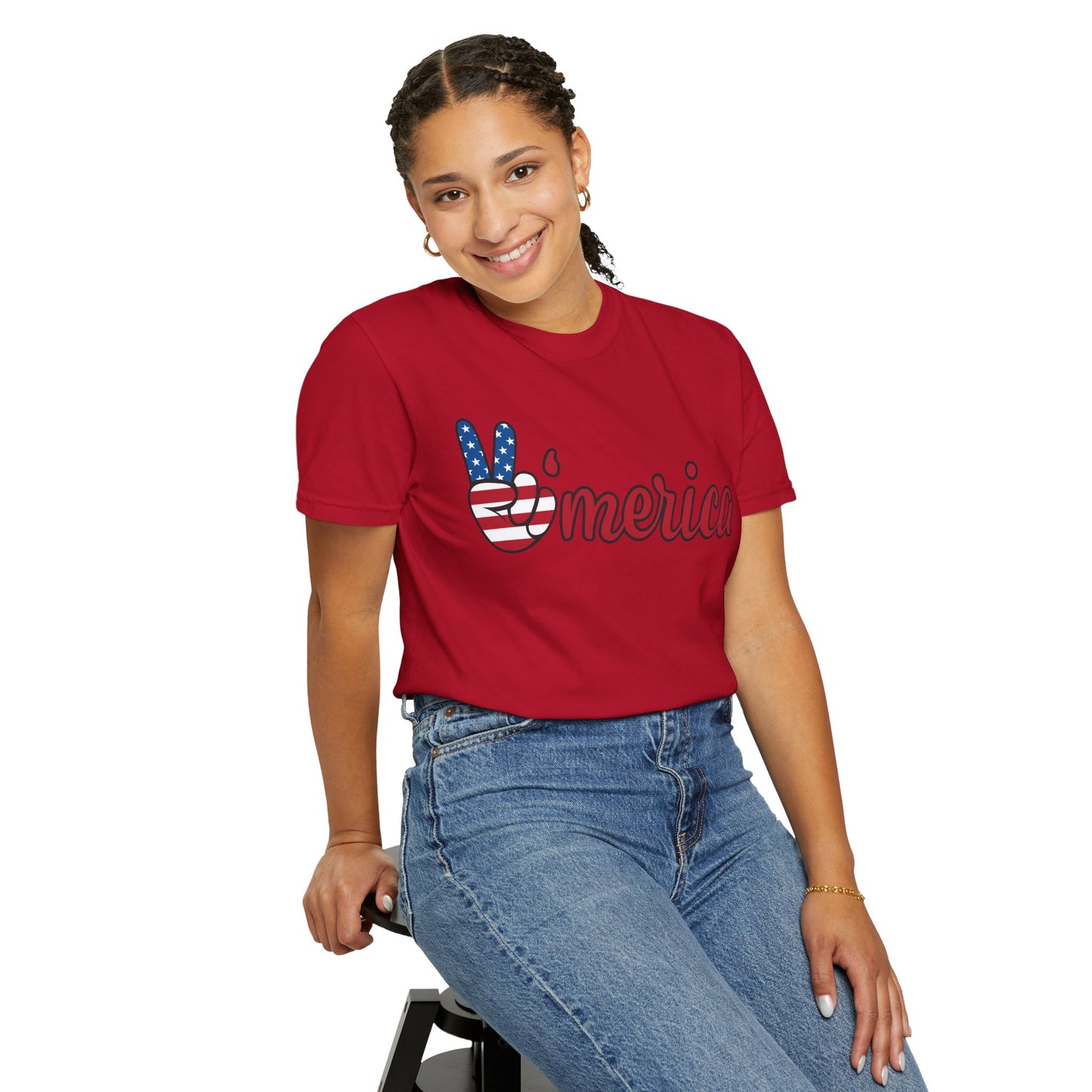 America Peace Unisex Tee - Patriotic Graphic T-Shirt