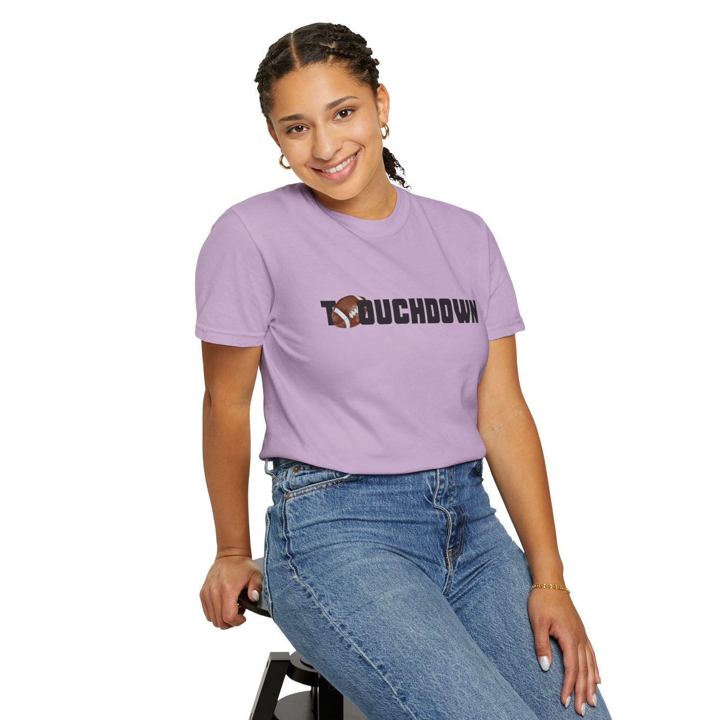 Touchdown Unisex Garment-Dyed T-shirt - Perfect for Game Day, Gifts, Sports Events, Casual Wear, and Football Lovers