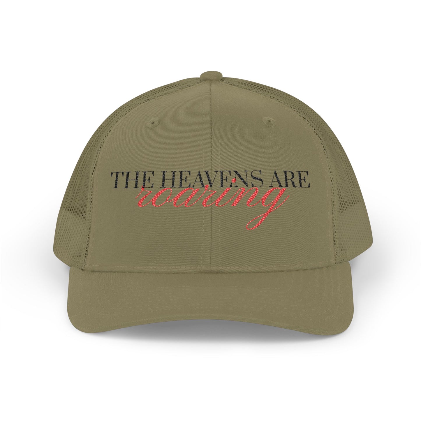 Embroidered Snapback Trucker Cap - The Heavens are Roaring - Perfect Gift for Holidays, Casual Outfits, Festivals, Unique Style, Adjustable Fit