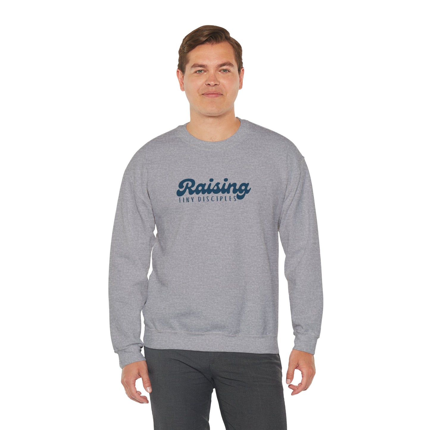 Inspirational Parenting Sweatshirt, Raising Tiny Disciples, Family Gathering Gift