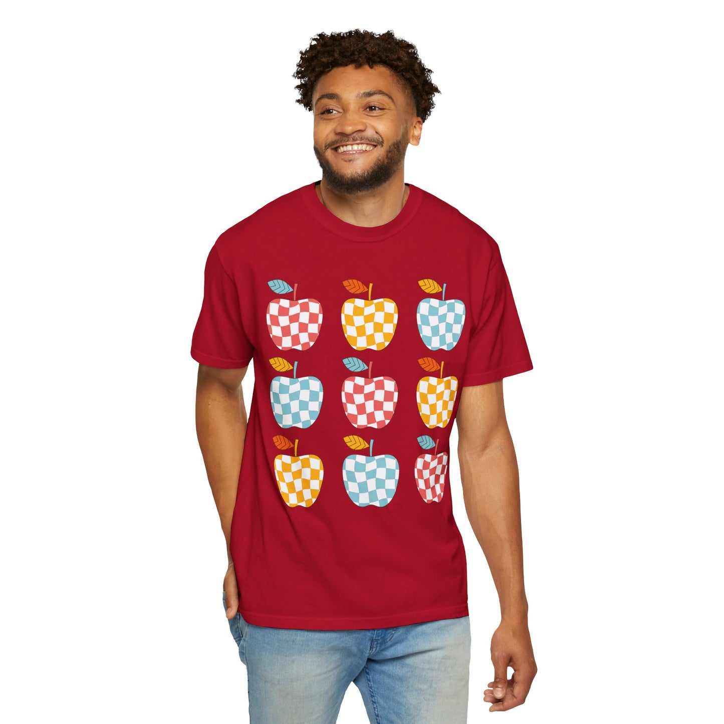 Teacher Funky Colorful Apples T-Shirt