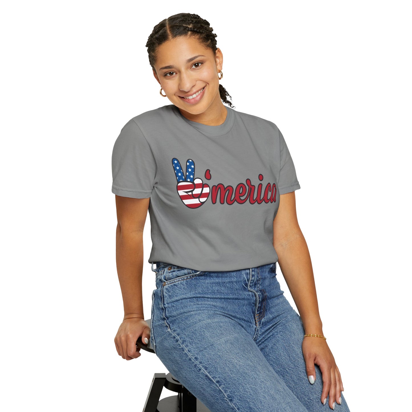 America Peace Unisex Tee - Patriotic Graphic T-Shirt