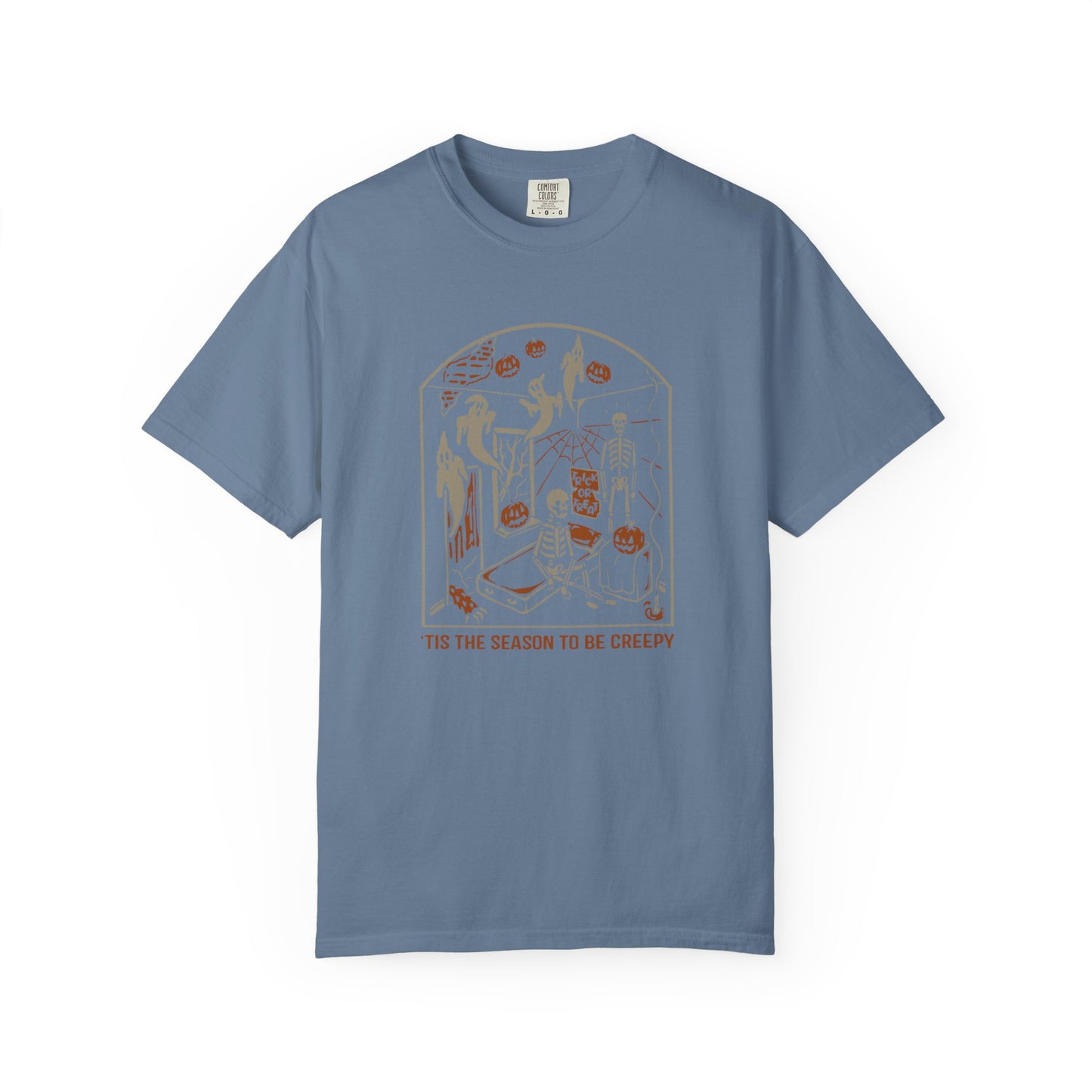 'Tis the Season to be Creepy, Holiday Unisex Tee, Halloween Shirt, Spooky T-Shirt, Casual Wear, Gift for Halloween Lovers