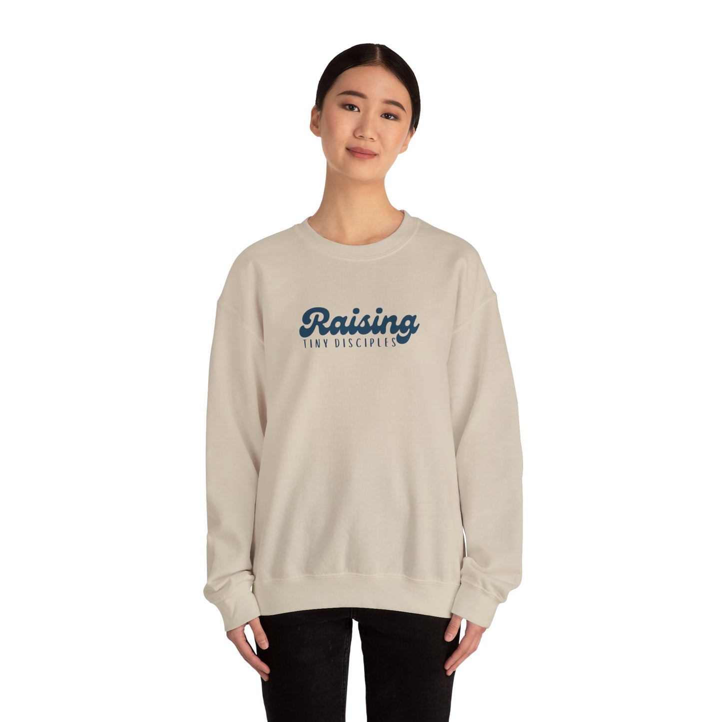 Inspirational Parenting Sweatshirt, Raising Tiny Disciples, Family Gathering Gift