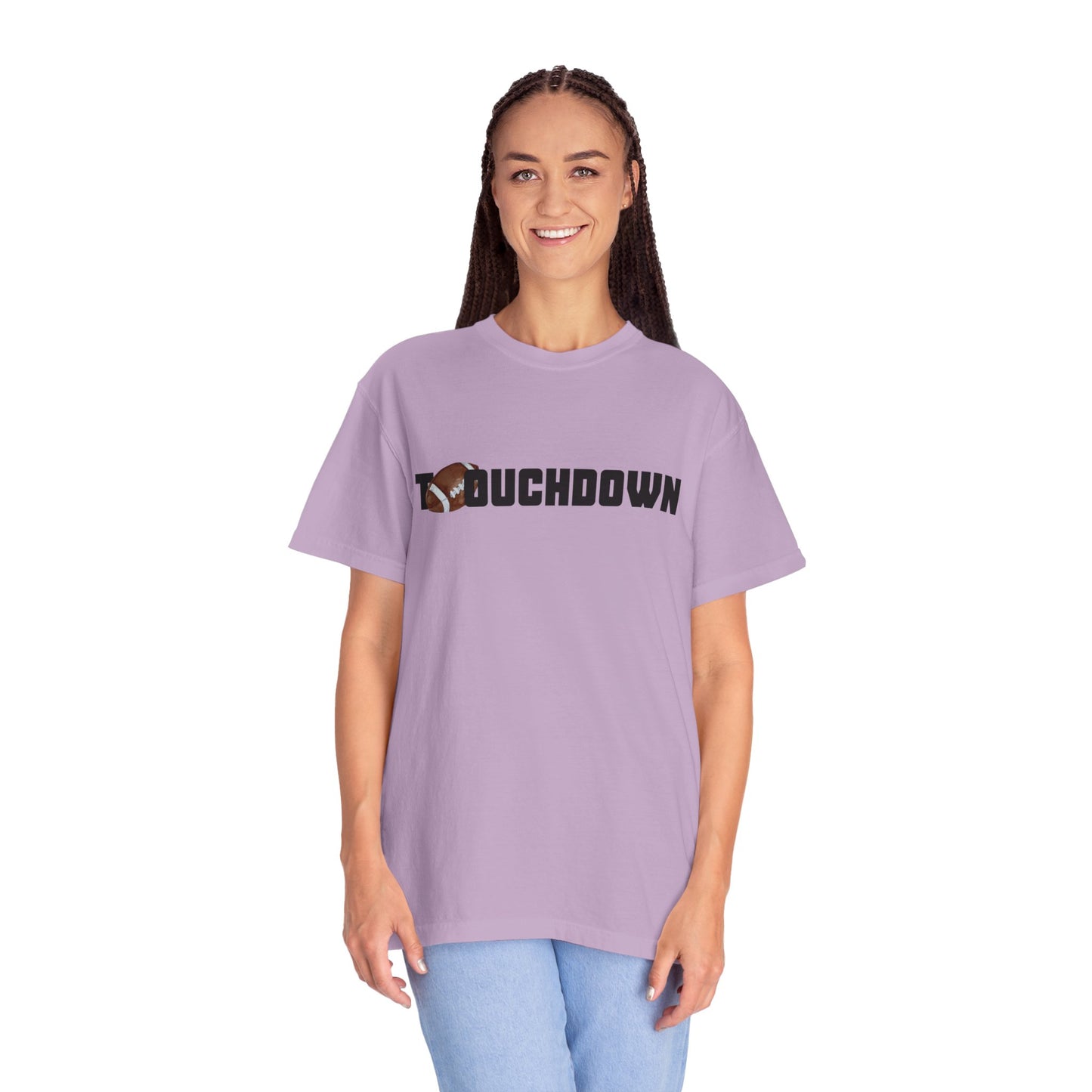 Touchdown Unisex Garment-Dyed T-shirt - Perfect for Game Day, Gifts, Sports Events, Casual Wear, and Football Lovers