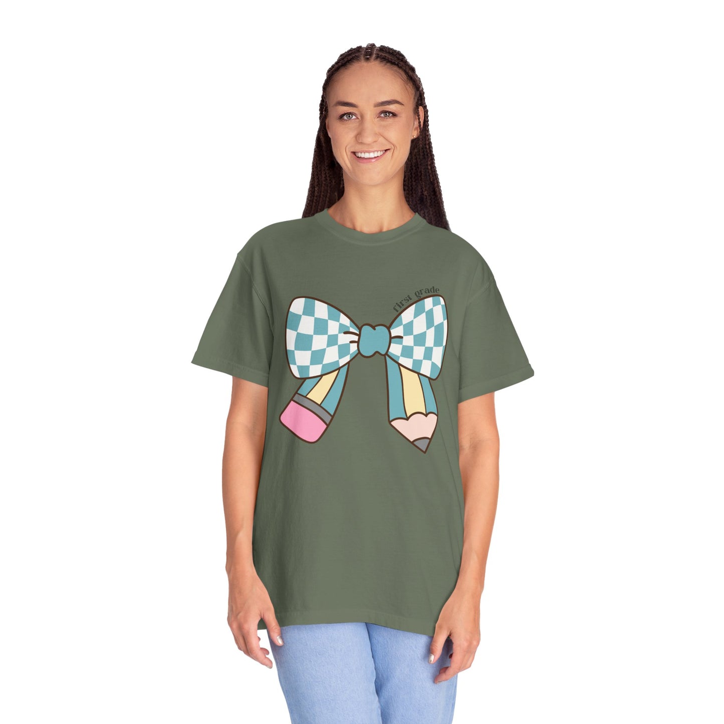 Teacher Graphic T-Shirt - 1st Grade Theme