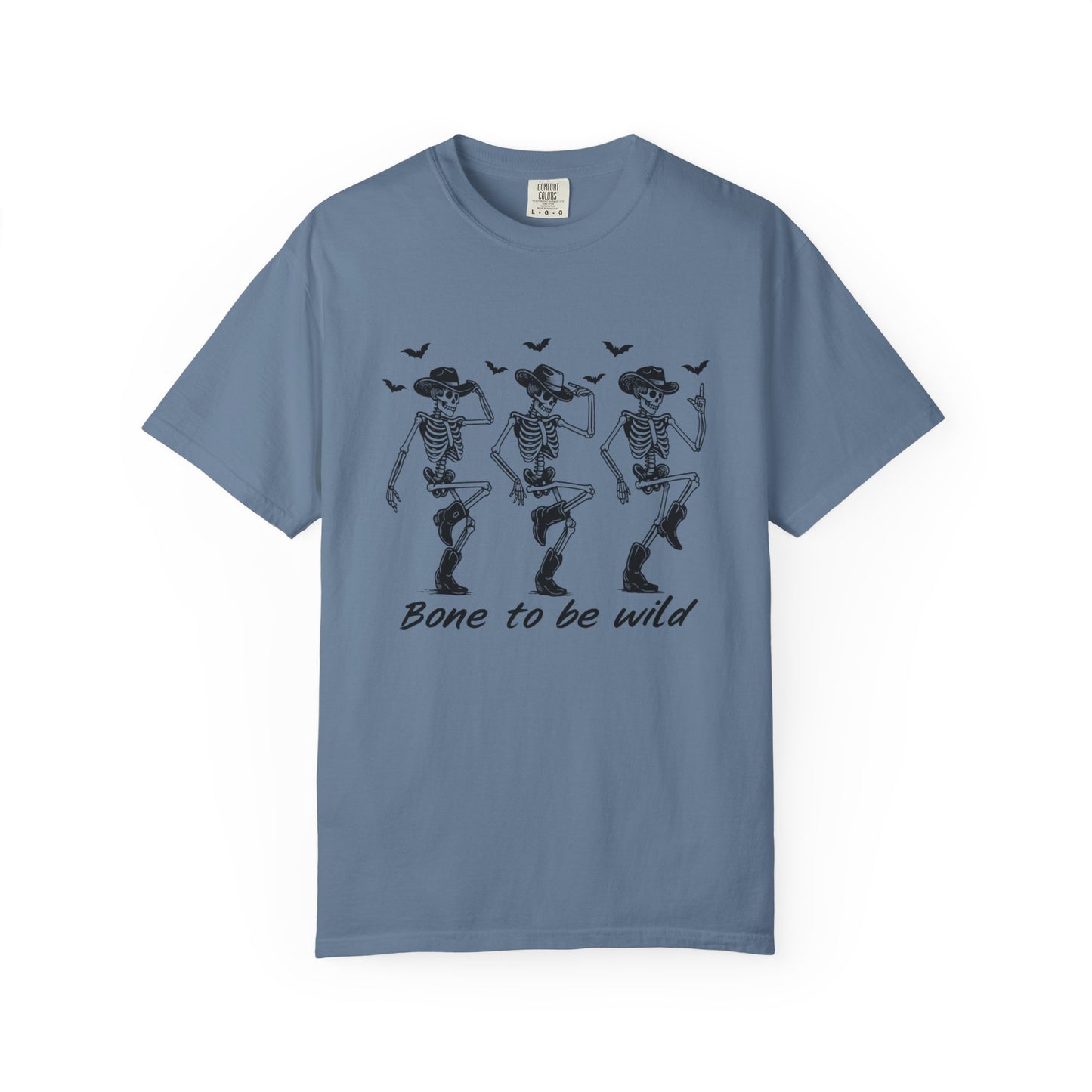 Bone to Be Wild Skeleton T-Shirt, Unisex Halloween Tee, Fun Graphic Shirt, Festive Casual Wear, Gift for Party Lovers