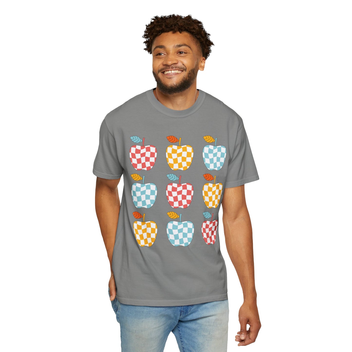 Teacher Funky Colorful Apples T-Shirt