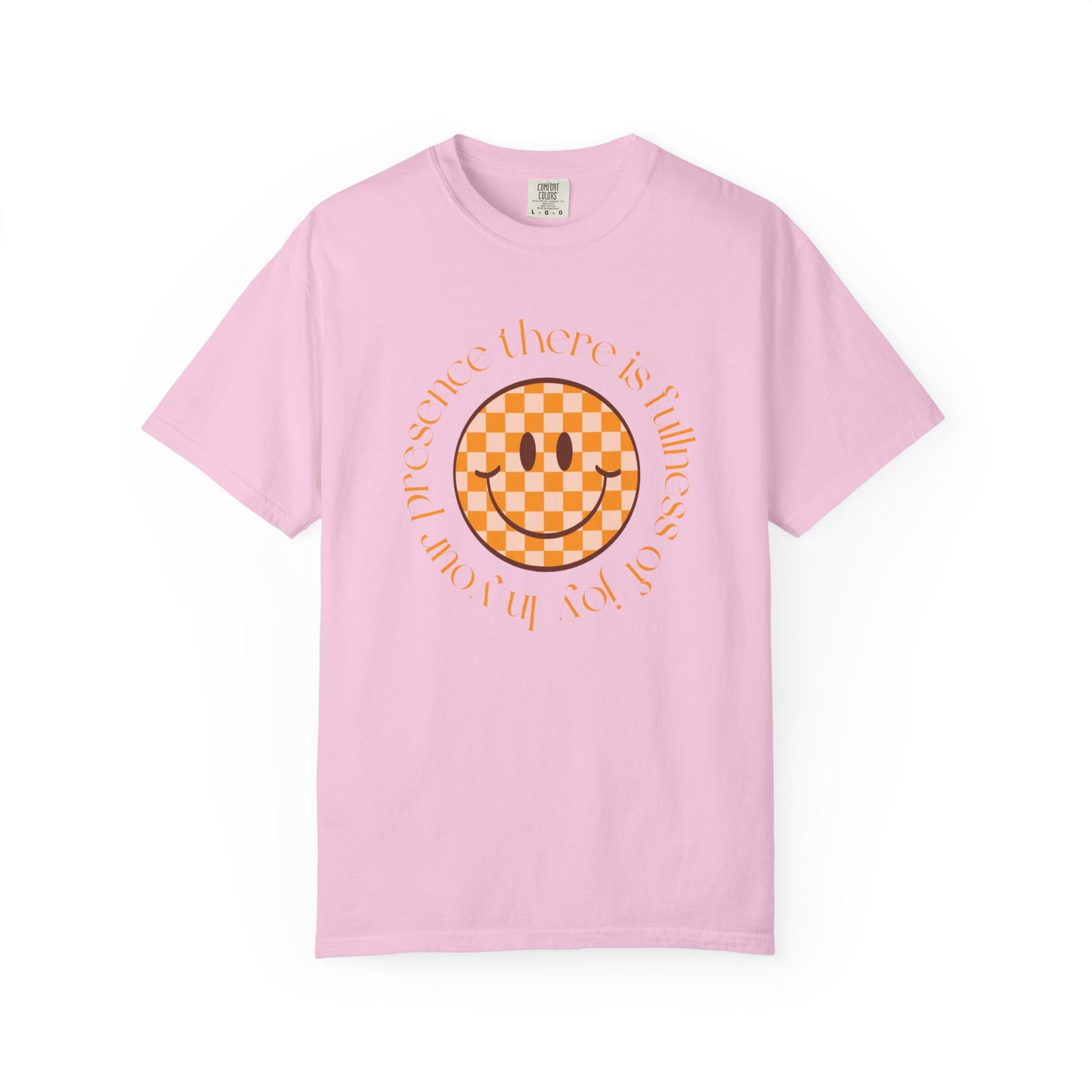 Smiley Face Fullness of Joy Unisex Garment-Dyed T-Shirt, Casual Tee, Streetwear, Gifts for Friends, Summer Vibes, Smile Merchandise