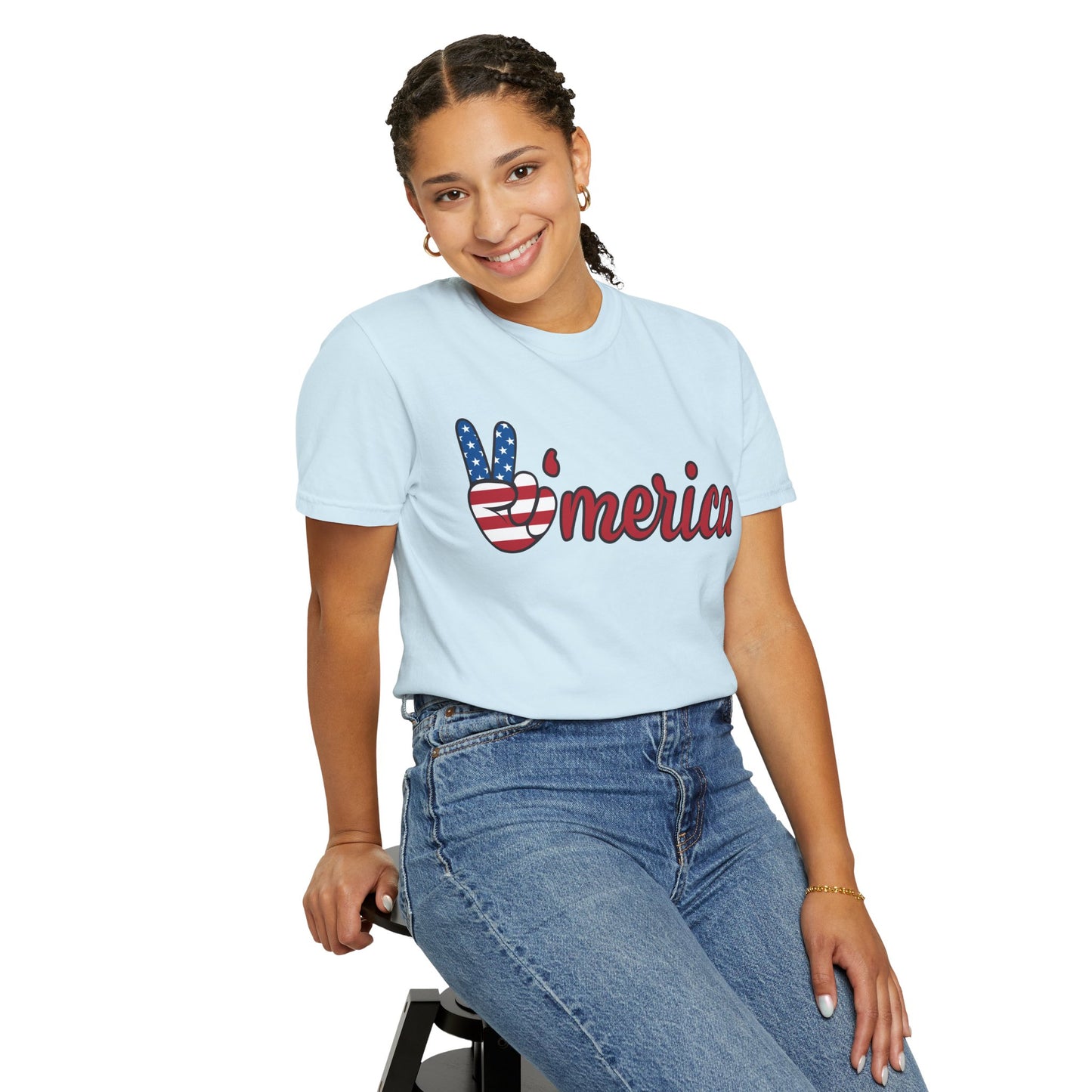 America Peace Unisex Tee - Patriotic Graphic T-Shirt
