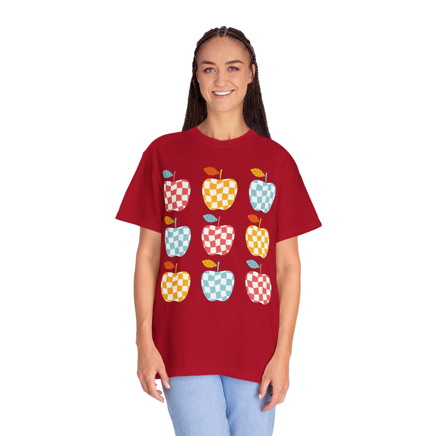Teacher Funky Colorful Apples T-Shirt