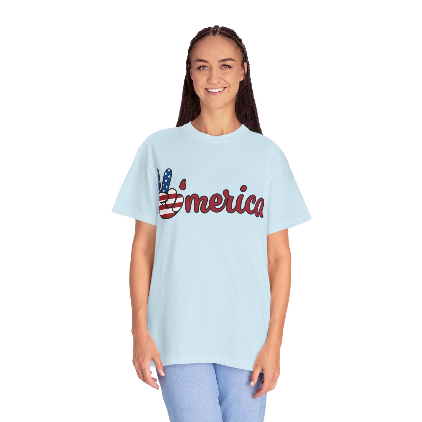 America Peace Unisex Tee - Patriotic Graphic T-Shirt