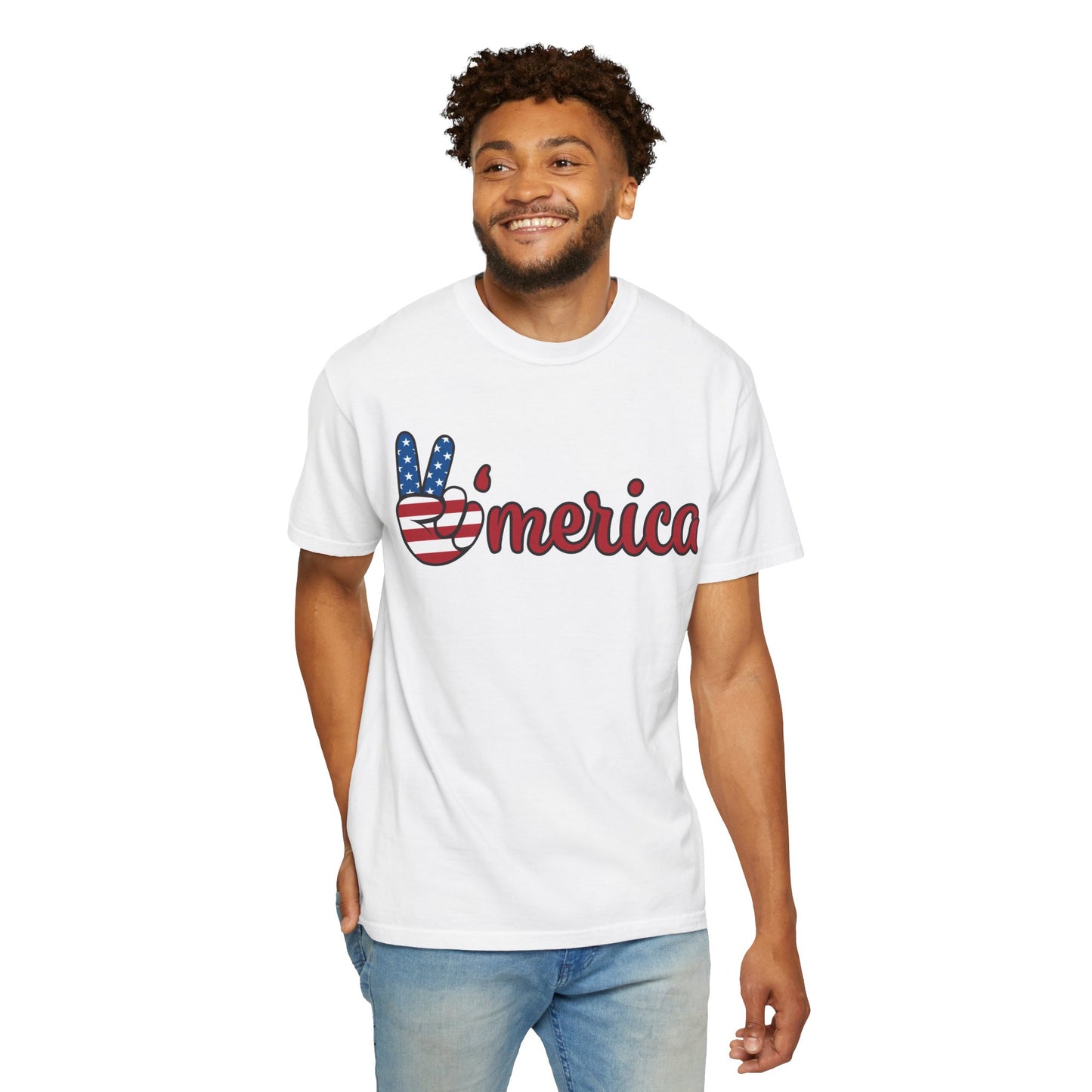 America Peace Unisex Tee - Patriotic Graphic T-Shirt