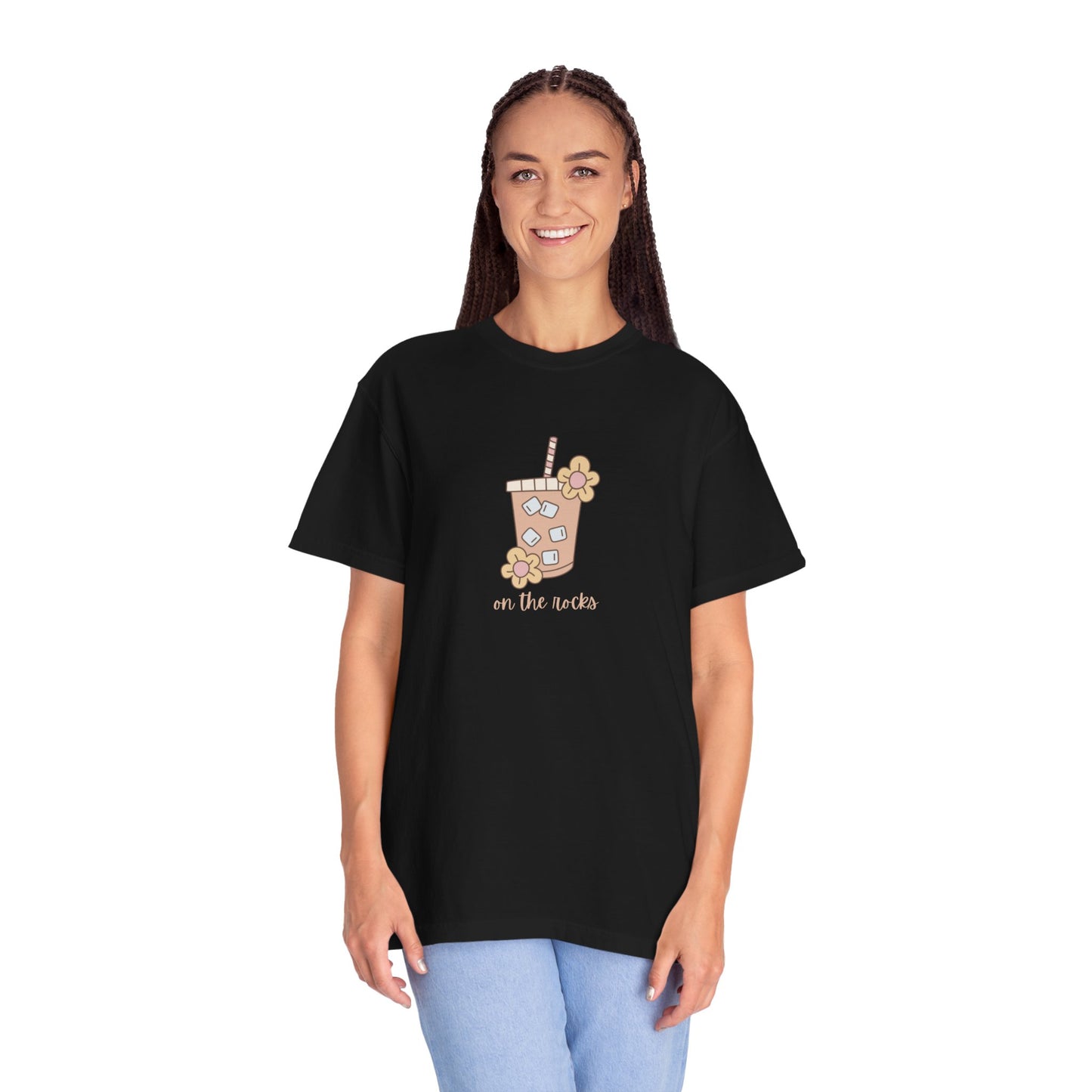 Cute Floral Beverage T-Shirt, Summer Tee, Gift for Friends, Casual Outfit, Beachwear, Unisex Shirt