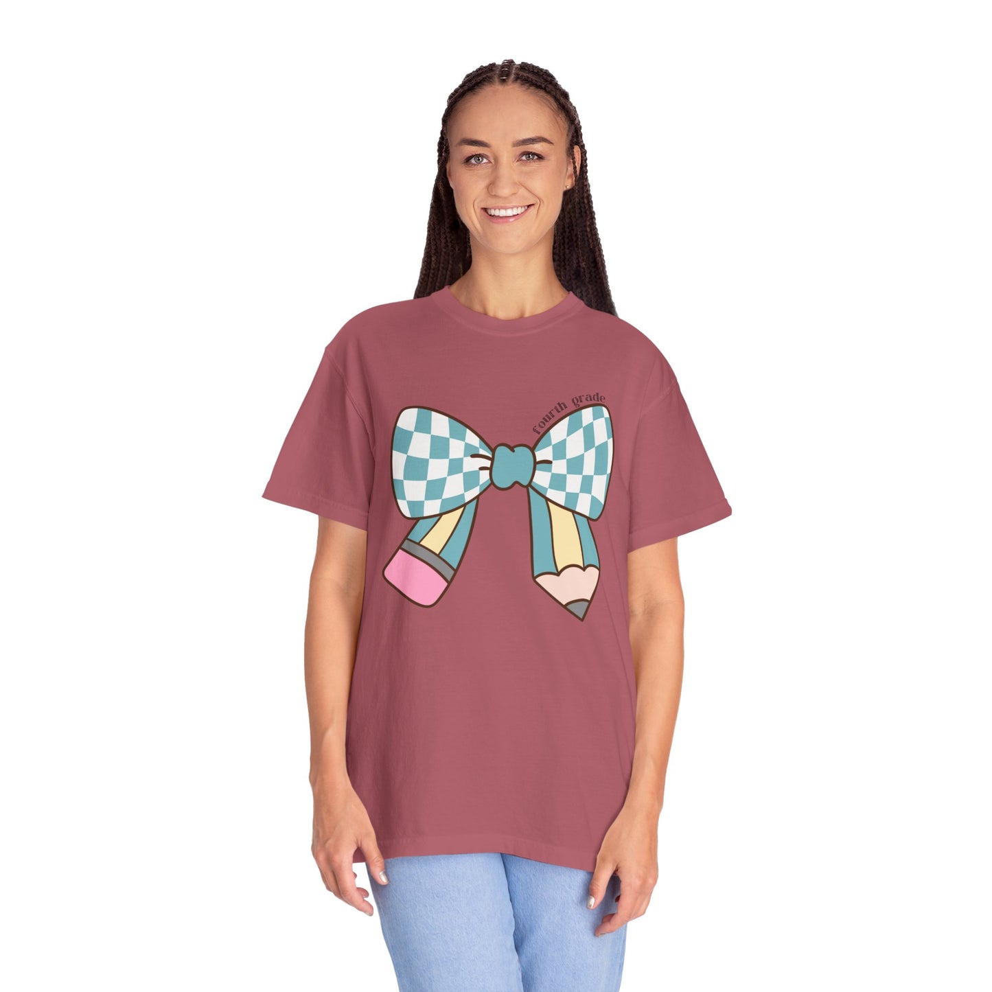 Teacher Graphic T-Shirt - 4th Grade Theme