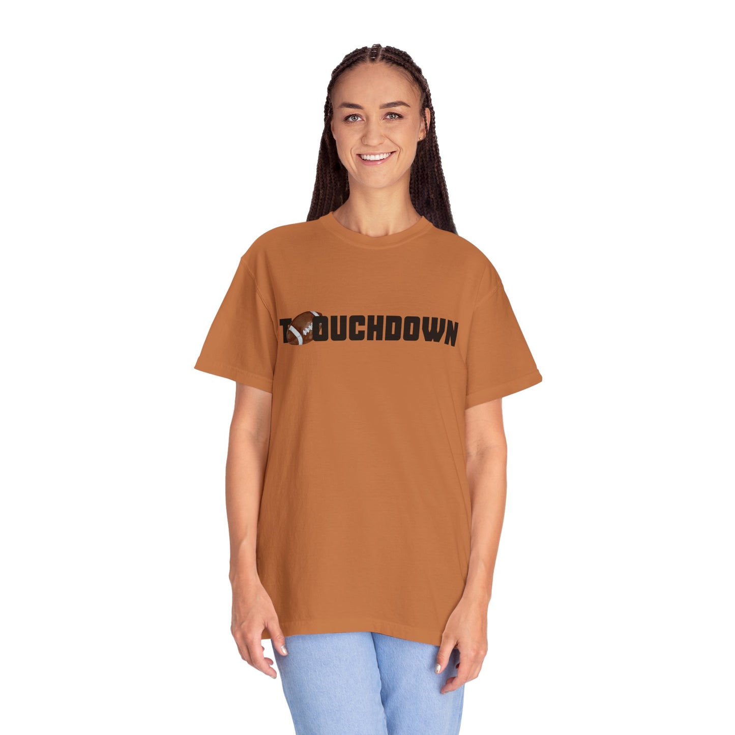 Touchdown Unisex Garment-Dyed T-shirt - Perfect for Game Day, Gifts, Sports Events, Casual Wear, and Football Lovers