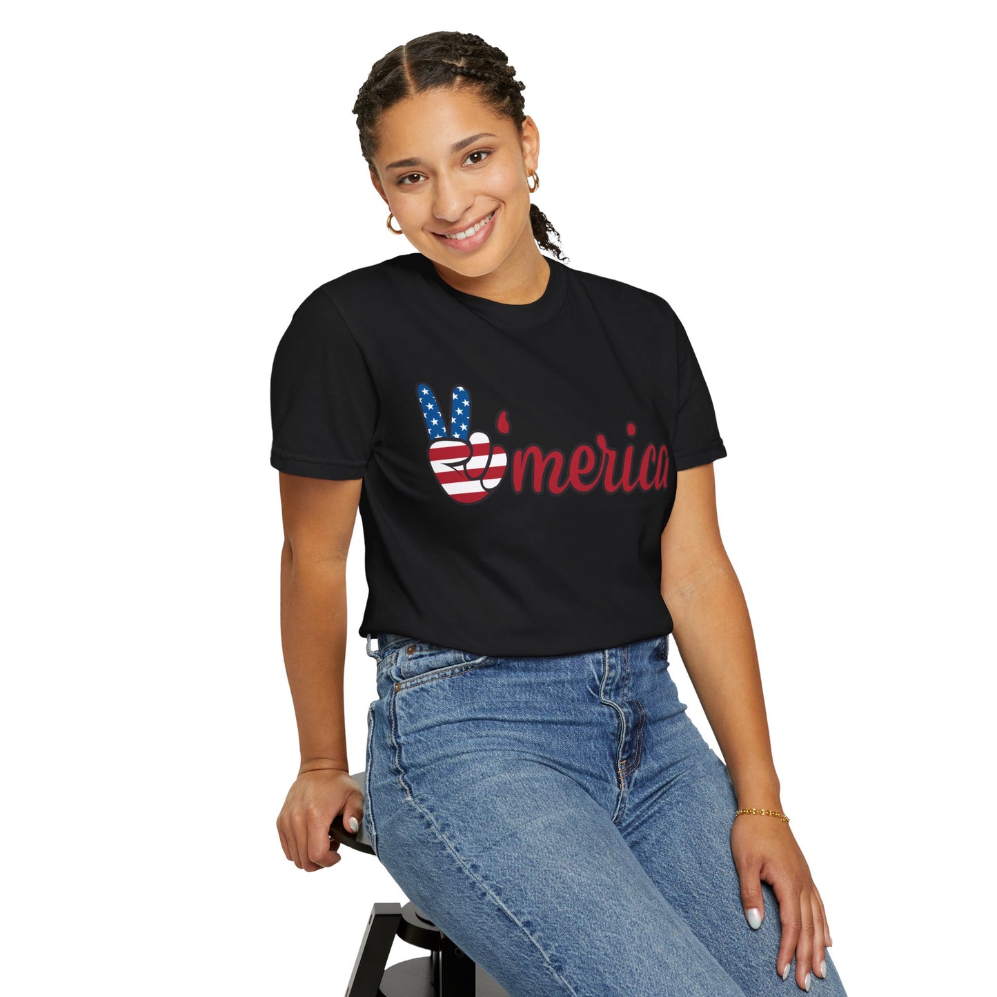 America Peace Unisex Tee - Patriotic Graphic T-Shirt