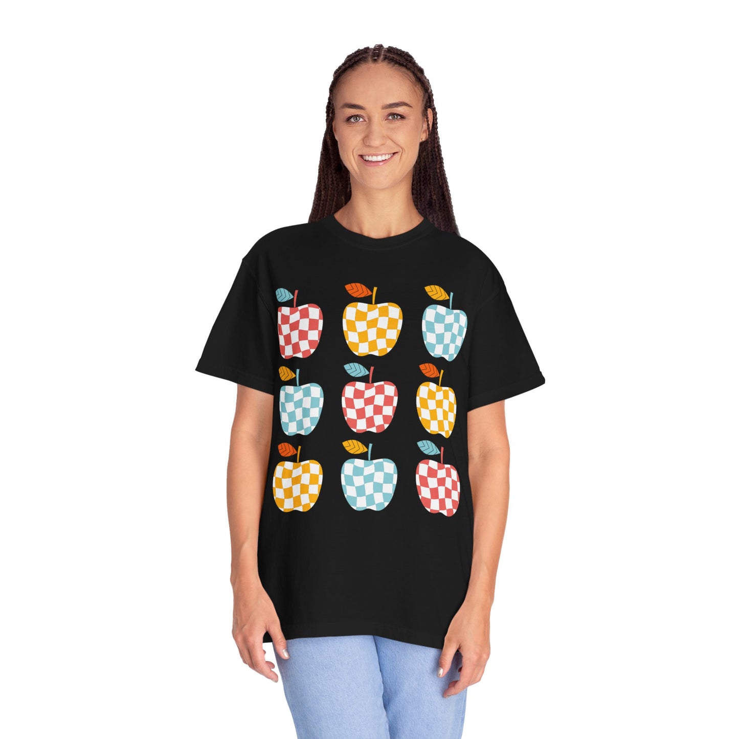 Teacher Funky Colorful Apples T-Shirt