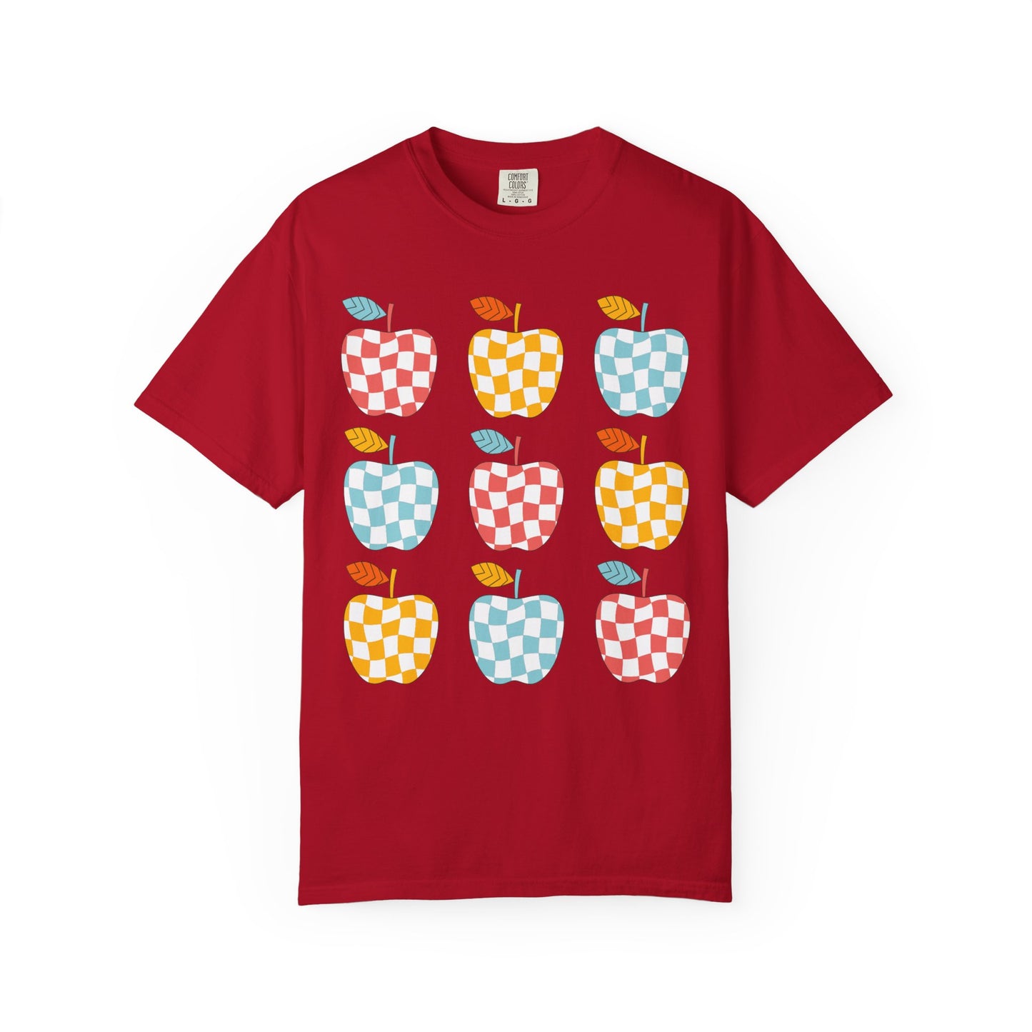 Teacher Funky Colorful Apples T-Shirt