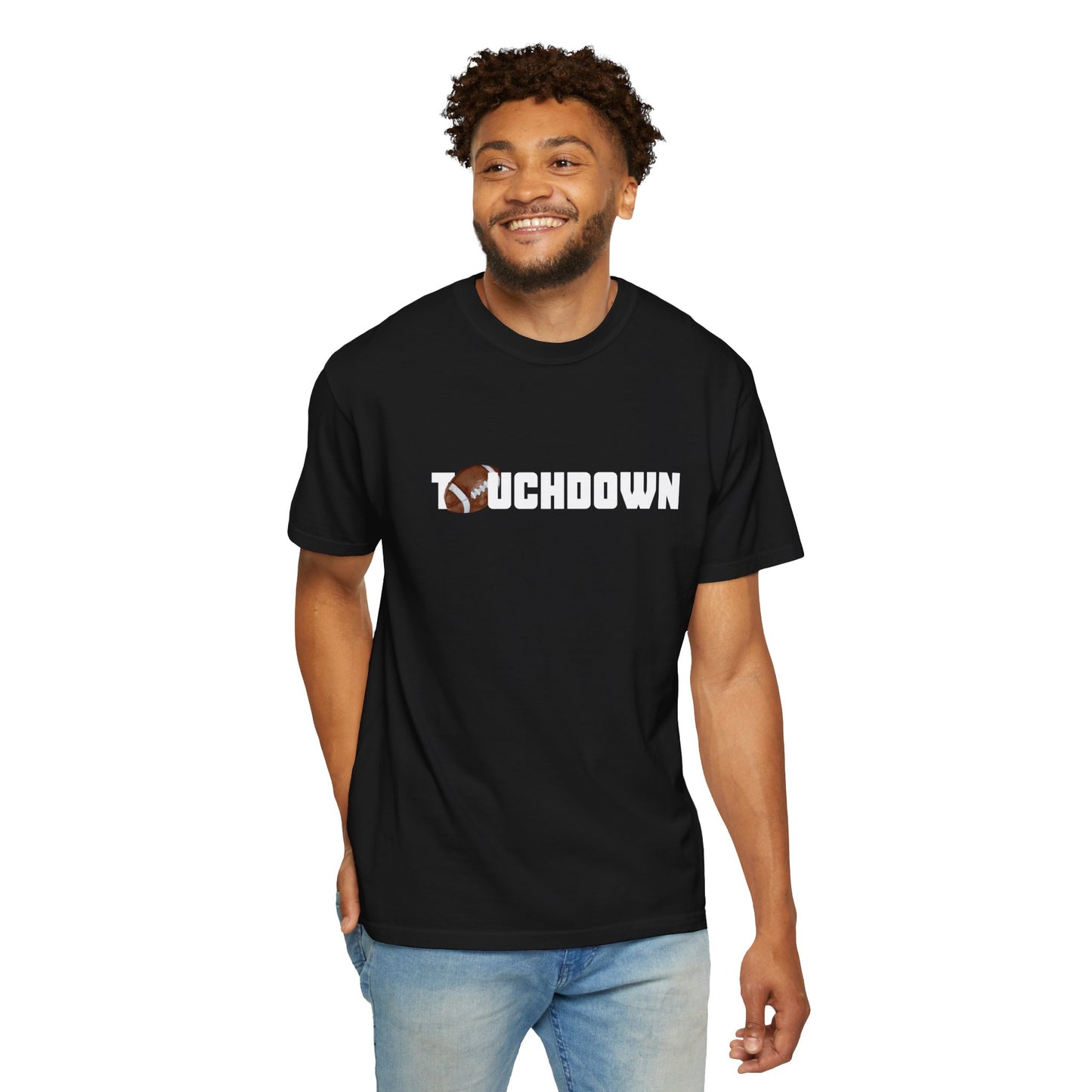 Touchdown Unisex Garment-Dyed T-shirt - Perfect for Game Day, Gifts, Sports Events, Casual Wear, and Football Lovers