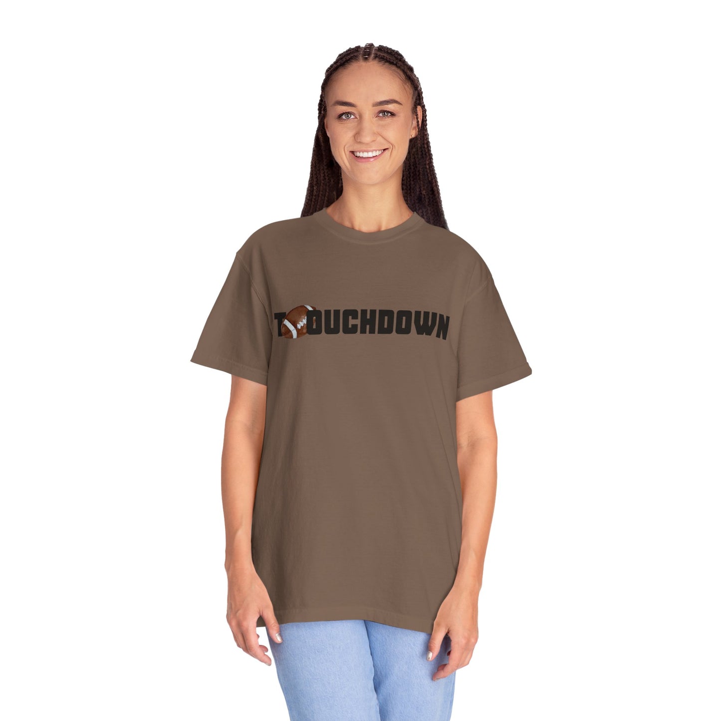 Touchdown Unisex Garment-Dyed T-shirt - Perfect for Game Day, Gifts, Sports Events, Casual Wear, and Football Lovers