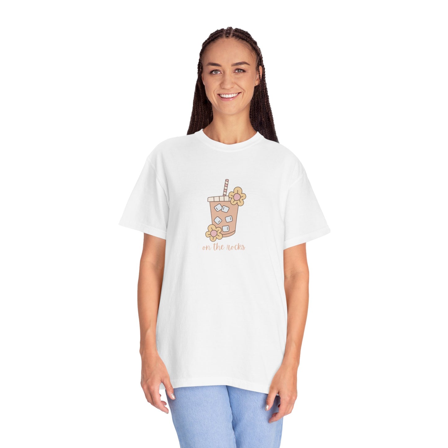 Cute Floral Beverage T-Shirt, Summer Tee, Gift for Friends, Casual Outfit, Beachwear, Unisex Shirt