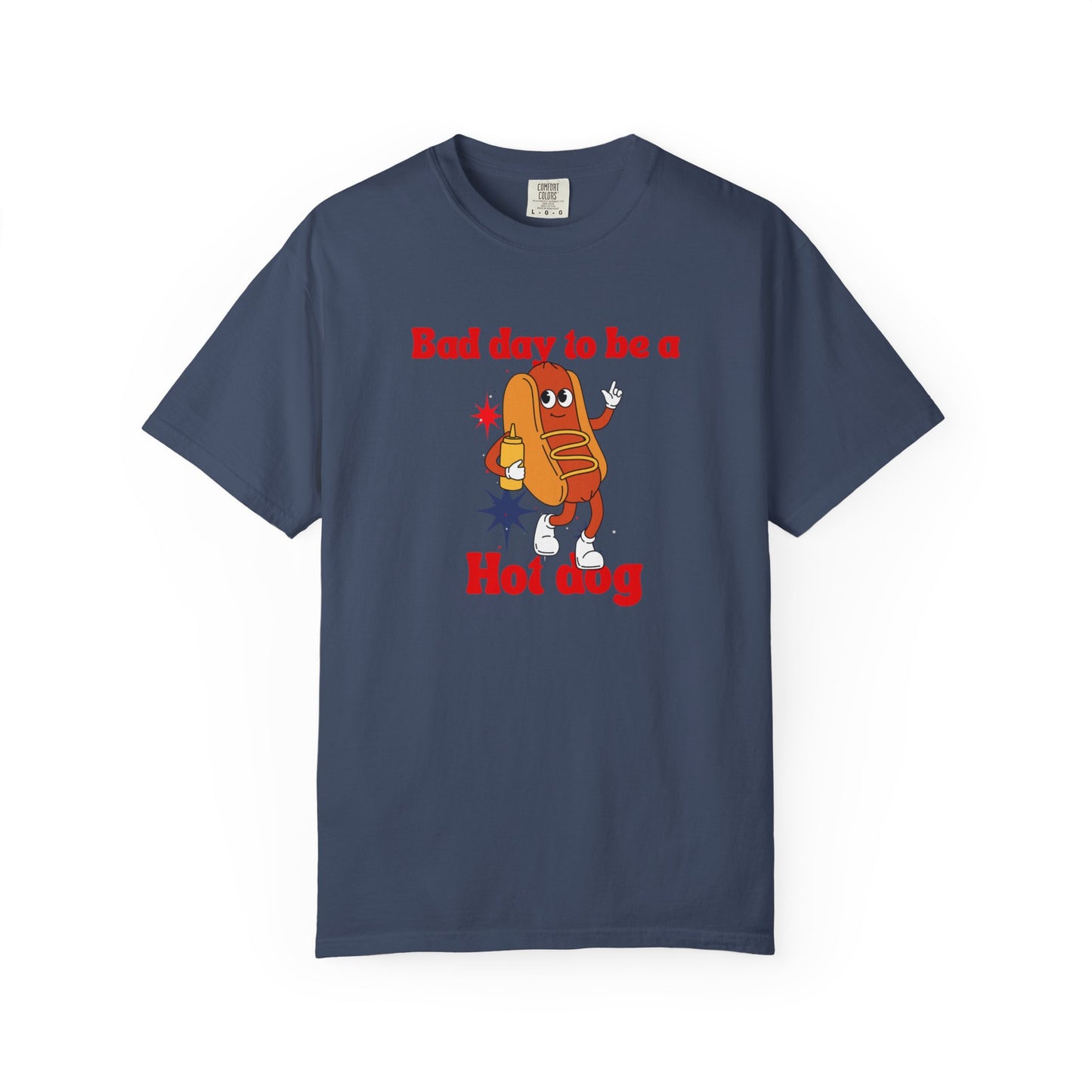 Funny Bad Day to be a Hot Dog Unisex Tee