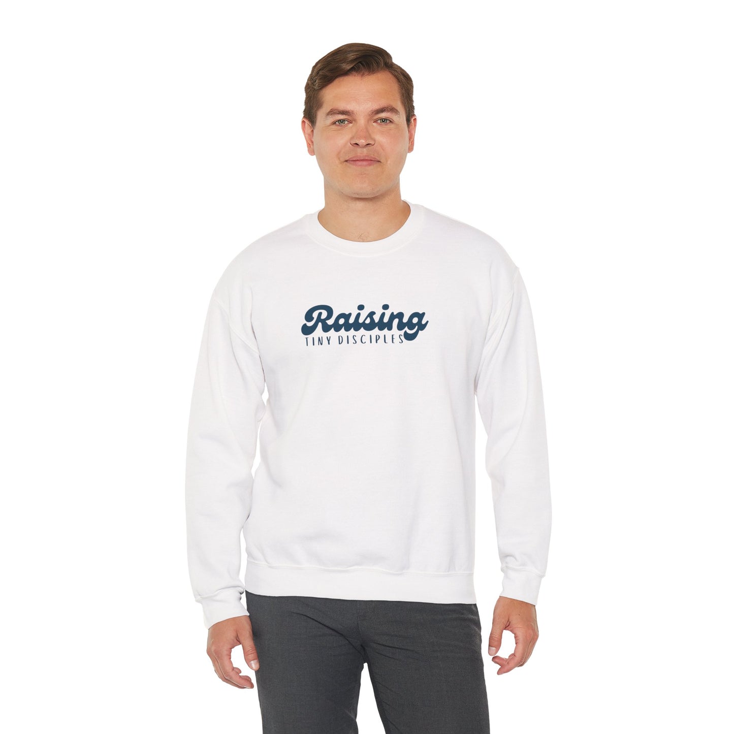 Inspirational Parenting Sweatshirt, Raising Tiny Disciples, Family Gathering Gift
