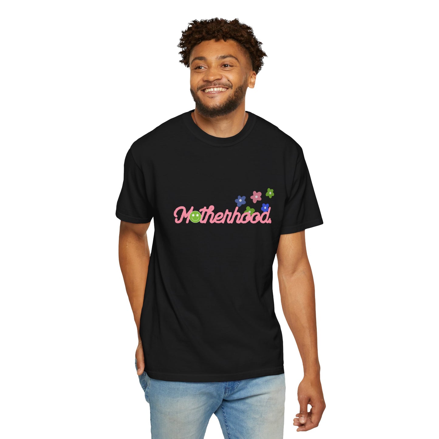 Colorful Motherhood Graphic T-Shirt | Cute Mommy Shirt, Gift for New Moms, Family Party Top, Spring Apparel, Baby Shower Gift